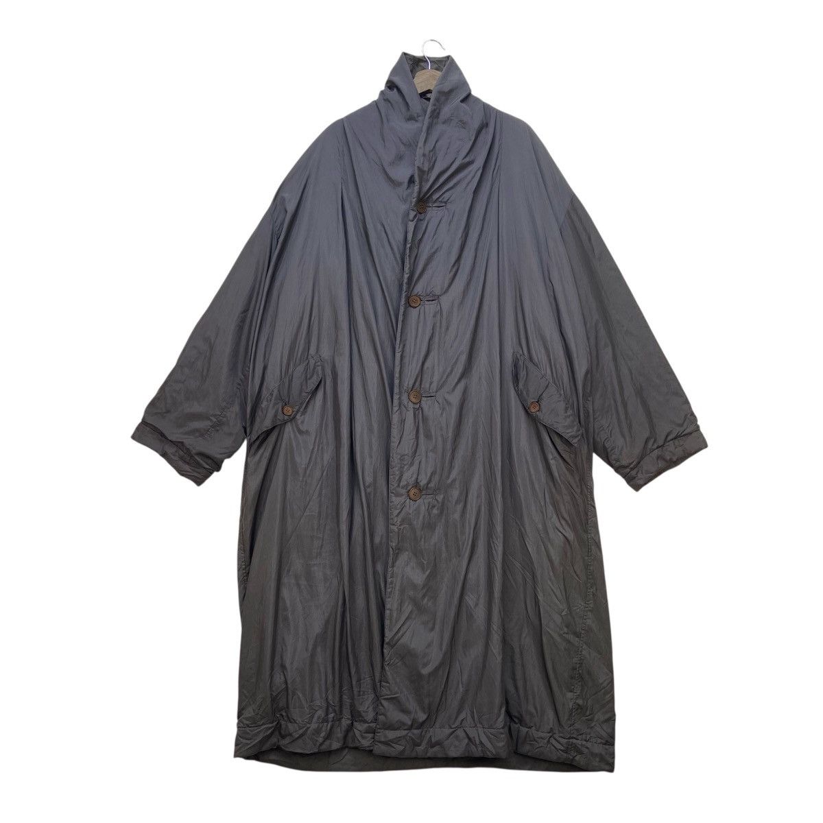 Issey Miyake Achieve🔥80s Issey Miyake Windcoat Nylon Long Coat Size US L / EU 52-54 / 3 - 2 Thumbnail