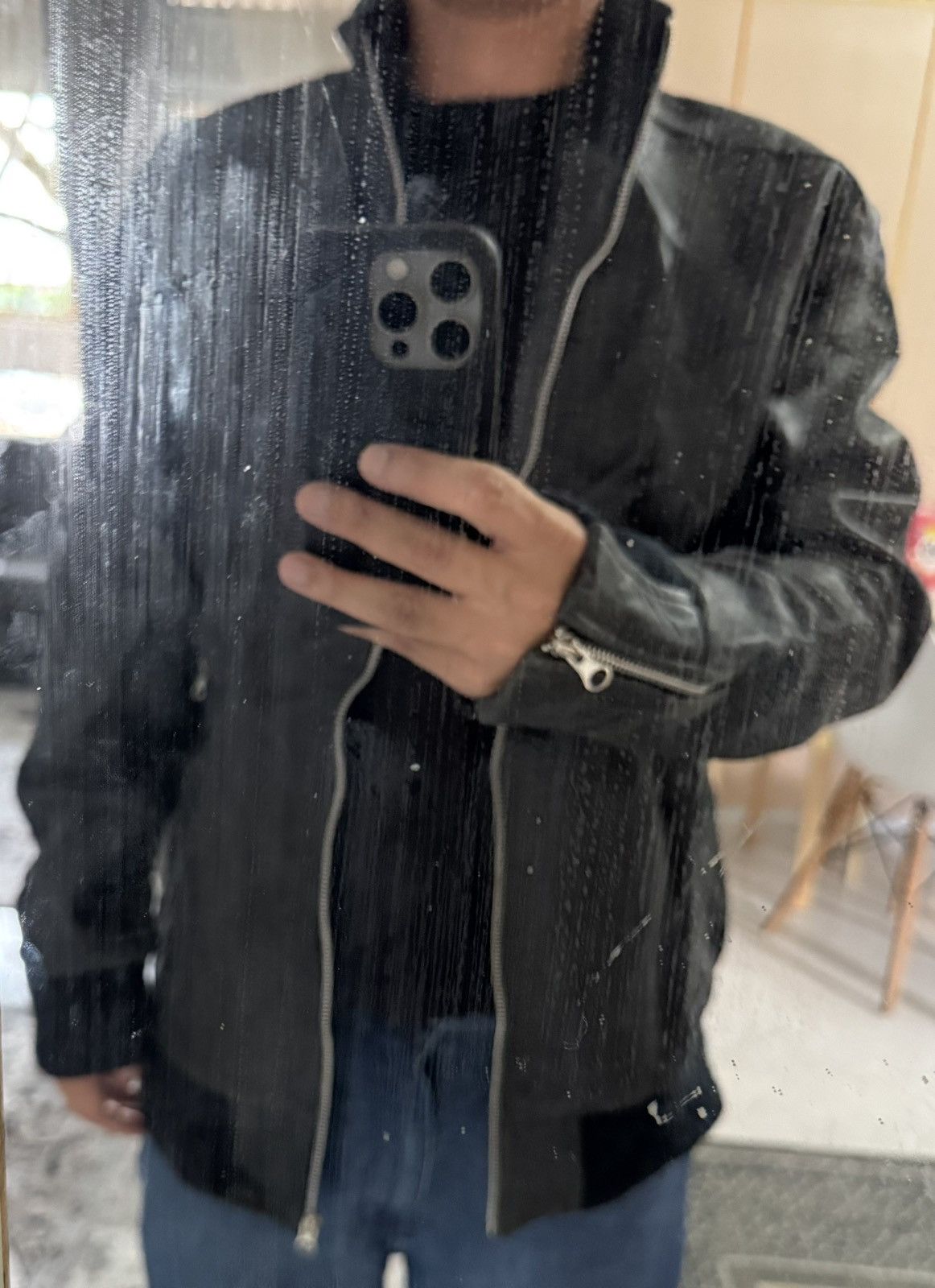Genuine Leather Red Mohican Genuine Leather biker jacket Size US XL / EU 56 / 4 - 11 Thumbnail