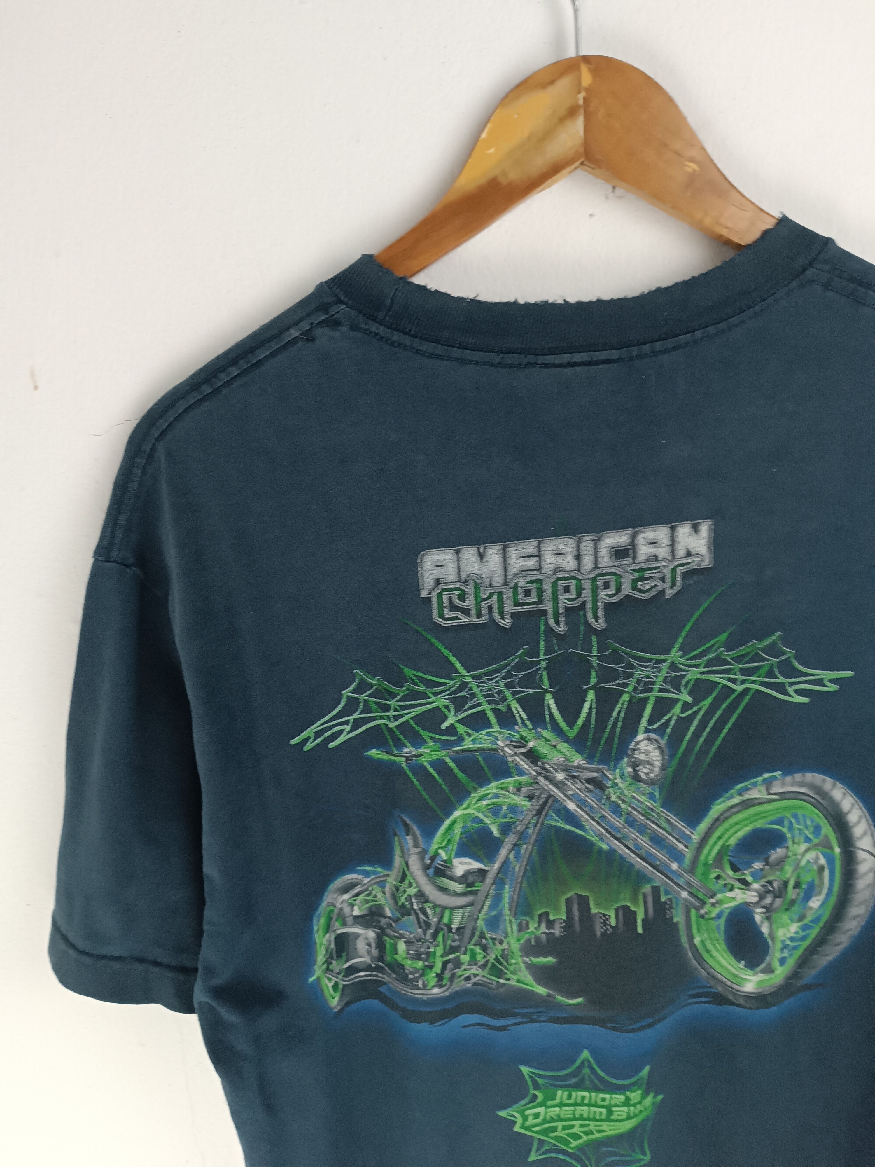 Harley Davidson THRASHED FADED VINTAGE Y2K AMERICAN CHOPPER west coast Size US L / EU 52-54 / 3 - 15 Thumbnail