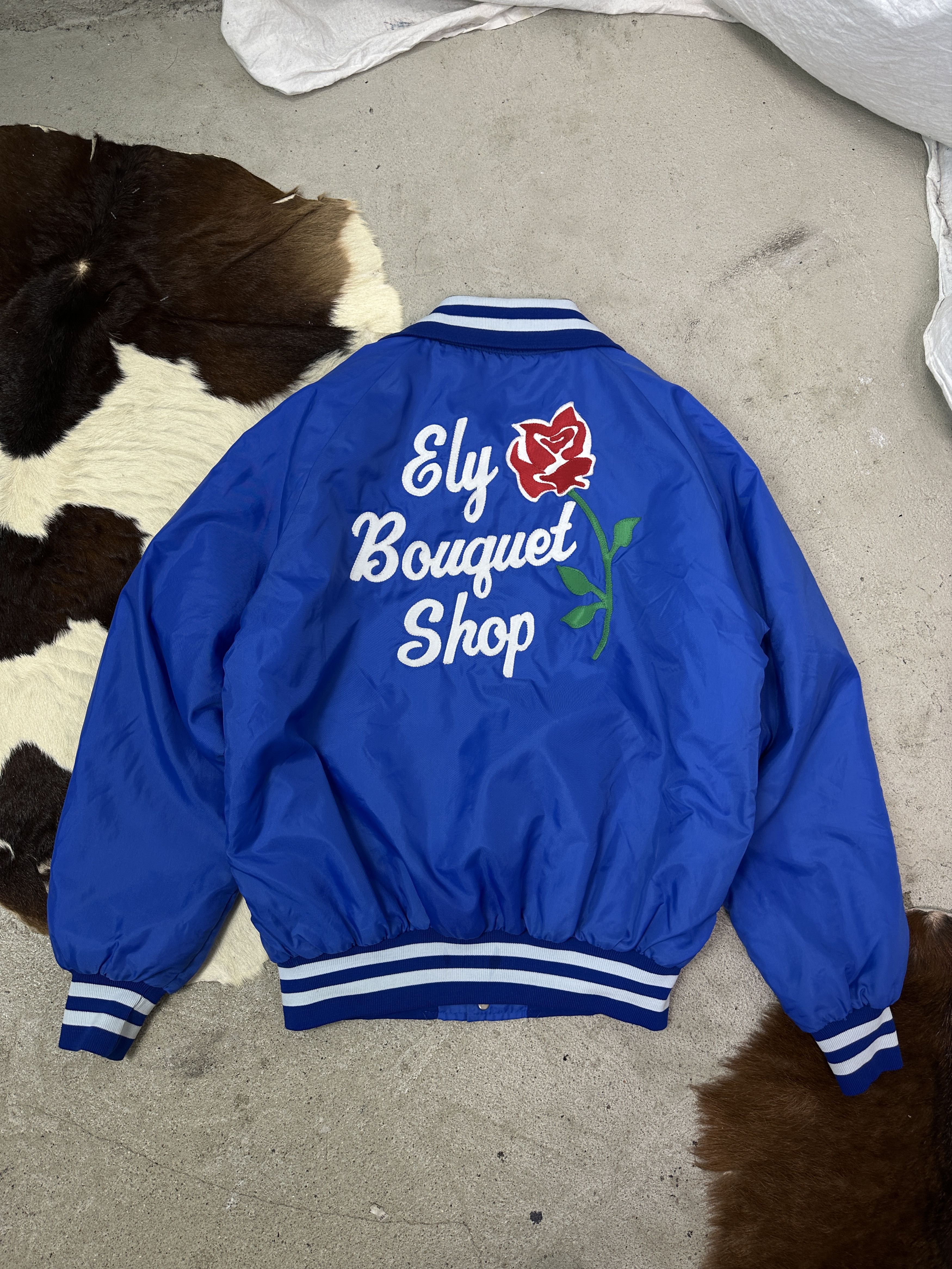 Vintage Vintage Streetwear Old School Rose Bomber Jacket 80s Size US M / EU 48-50 / 2 - 2 Thumbnail