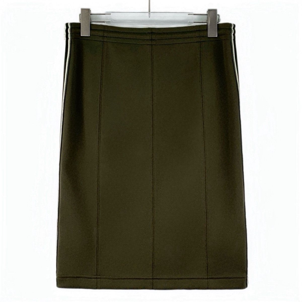 Celine Celine 22FW Dark Green Logo Embroidery Casual Skirt K26WX Size 28" / US 6 / IT 42 - 2 Thumbnail