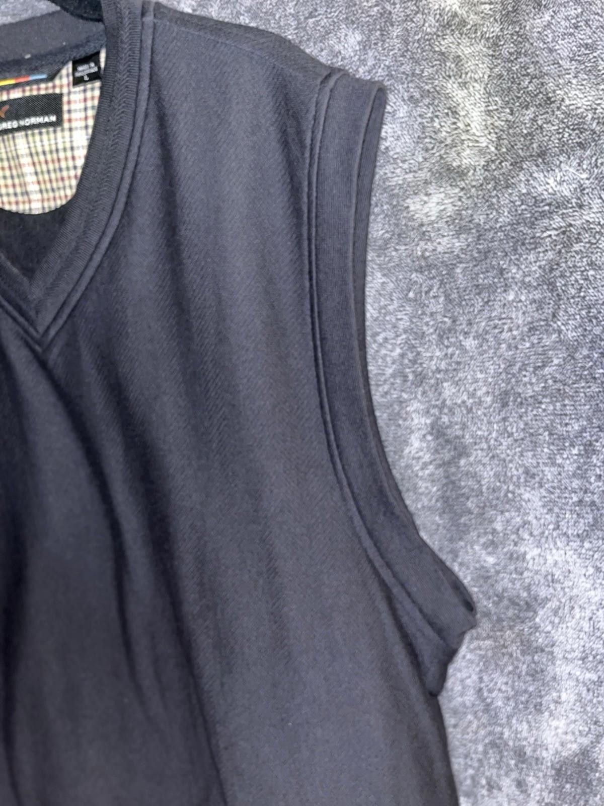 Greg Norman Greg Norman Golf Vest Mens Large Black Sleeveless Pullover Size ONE SIZE - 8 Thumbnail