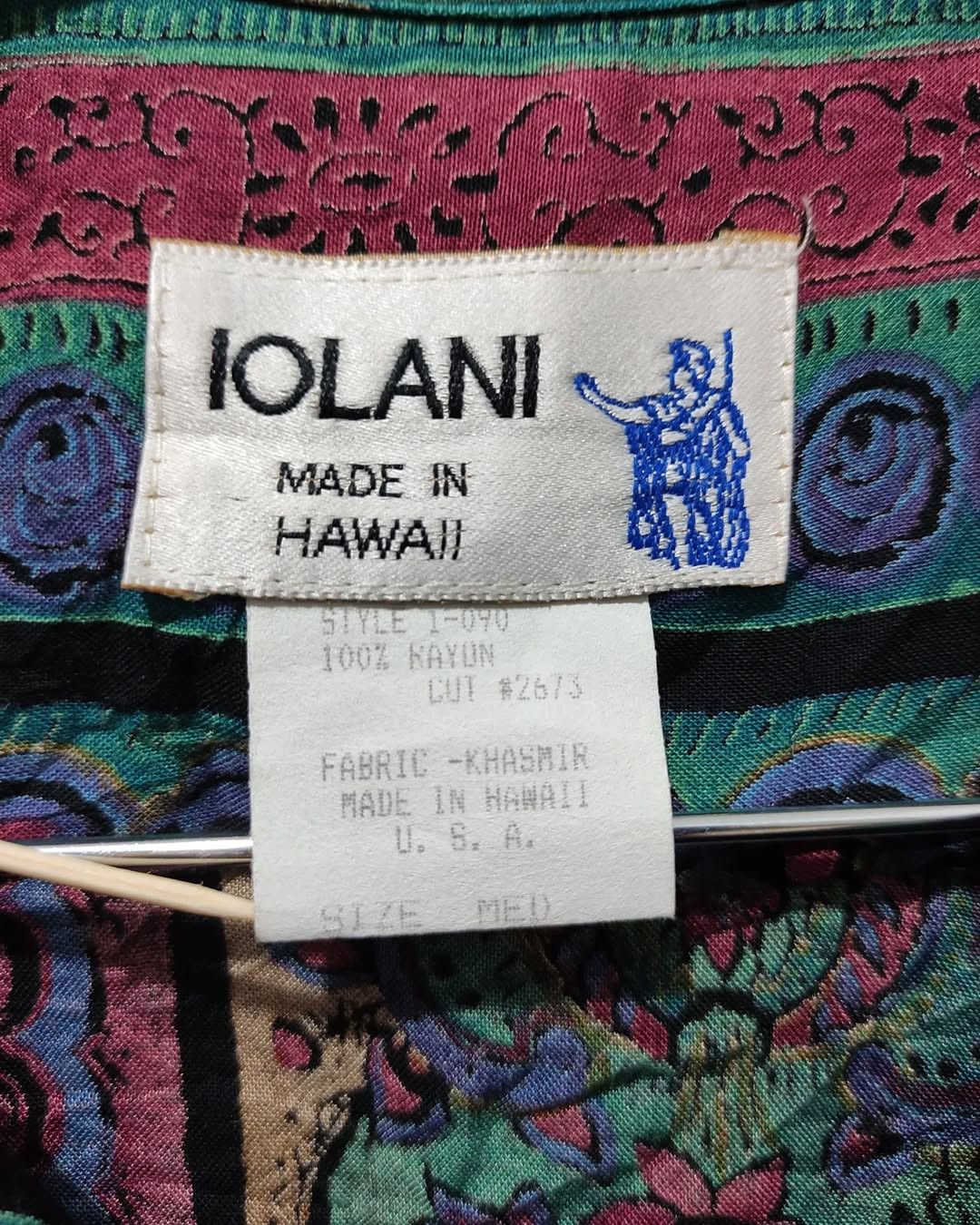 IOLANI Rare Vintage Iolani Rayon Paisley Floral Ethnic Size US M / EU 48-50 / 2 - 3 Thumbnail