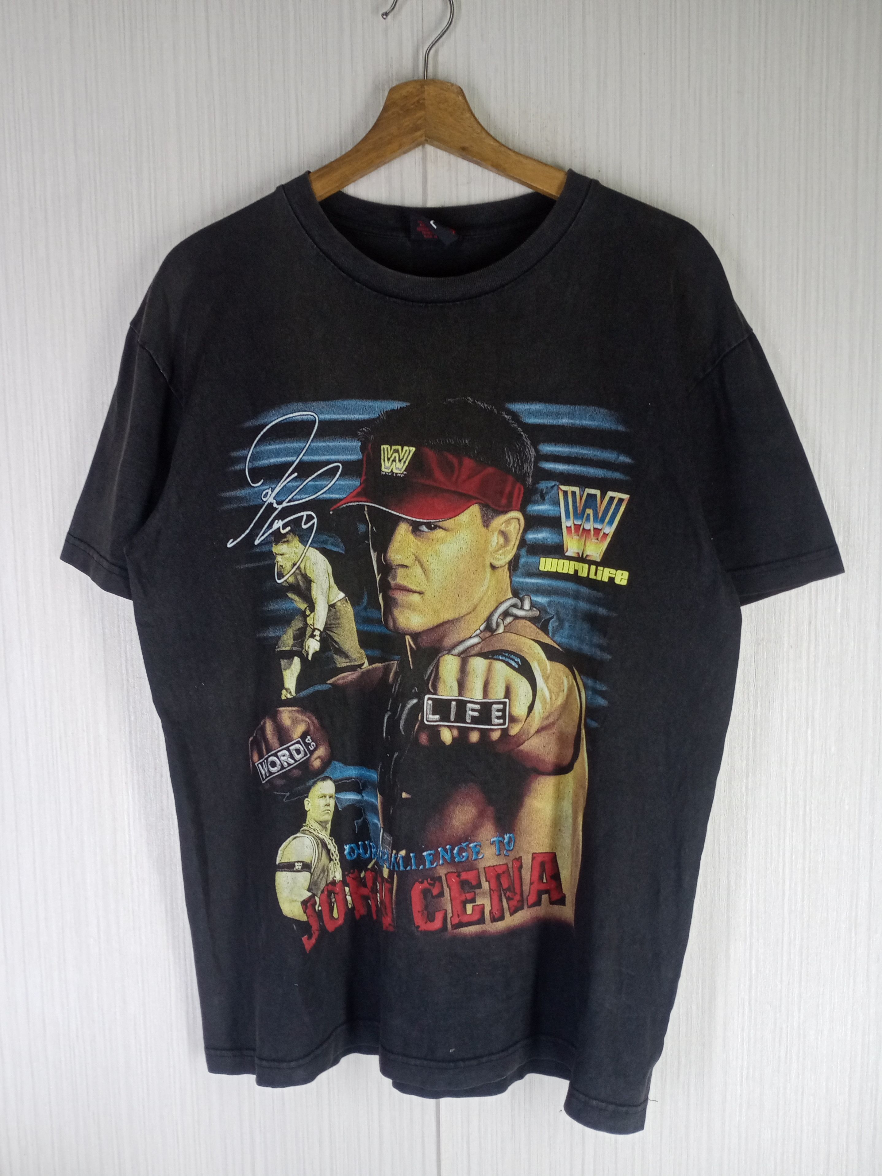 WWE Rare Vintage John Cena WWE Tshirt Size US L / EU 52-54 / 3 - 1 Thumbnail