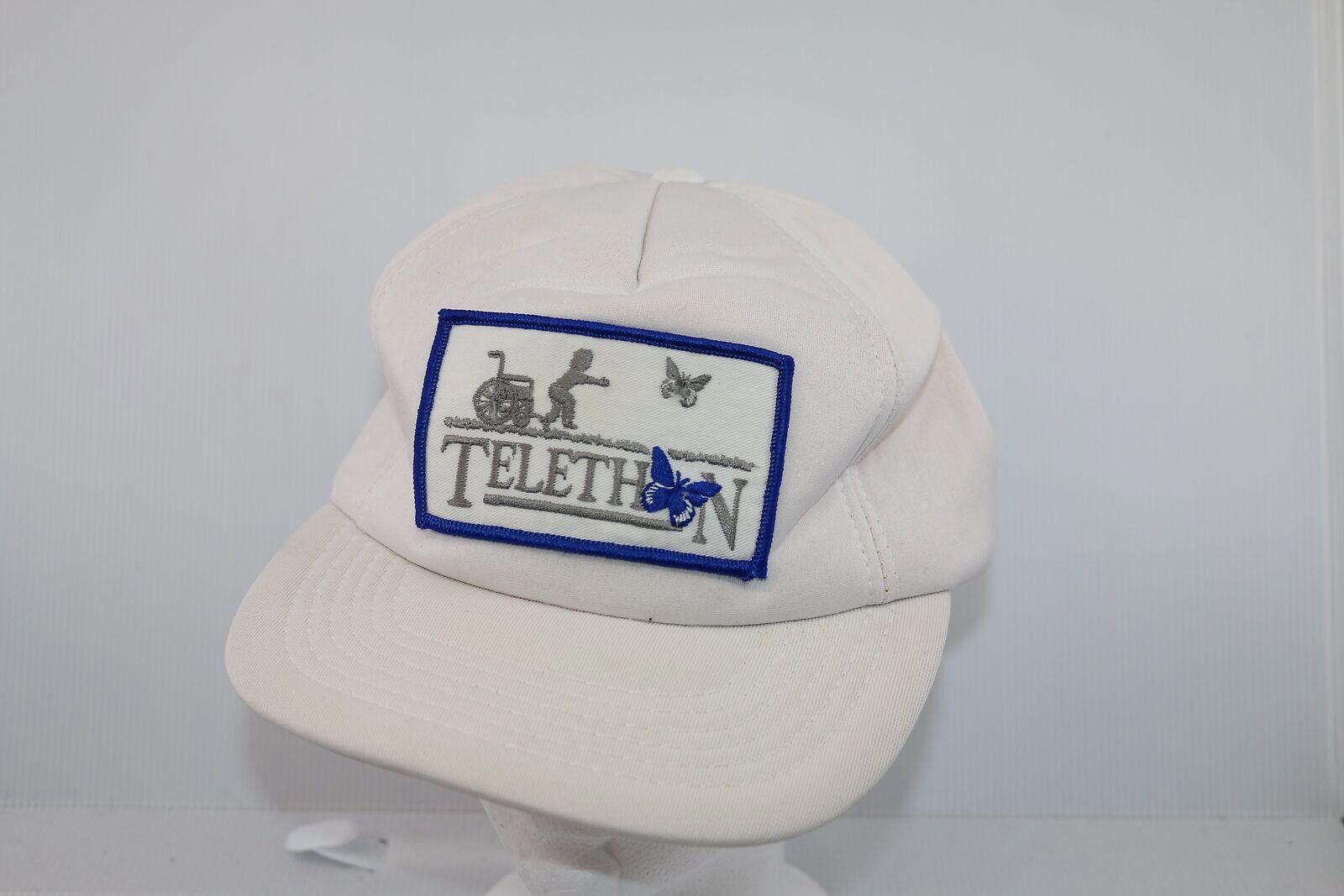 Other Vintage White Telethon kids funds cap rare Size ONE SIZE - 1 Thumbnail