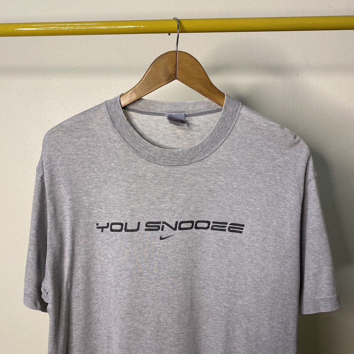 Nike × Vintage Vintage Nike Center You Snooze You Lose Tshirt Size US XL / EU 56 / 4 - 2 Thumbnail
