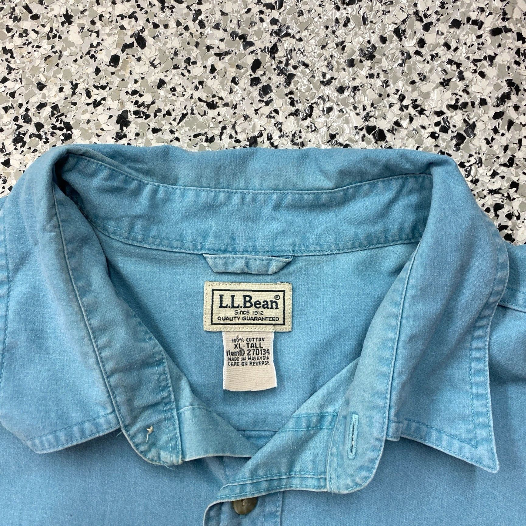 Vintage VINTAGE LL Bean Shirt XL Tall Men’s 90s Button-Up Long Sleeve Green Cotton Knit with Pockets Size US XL / EU 56 / 4 - 2 Thumbnail
