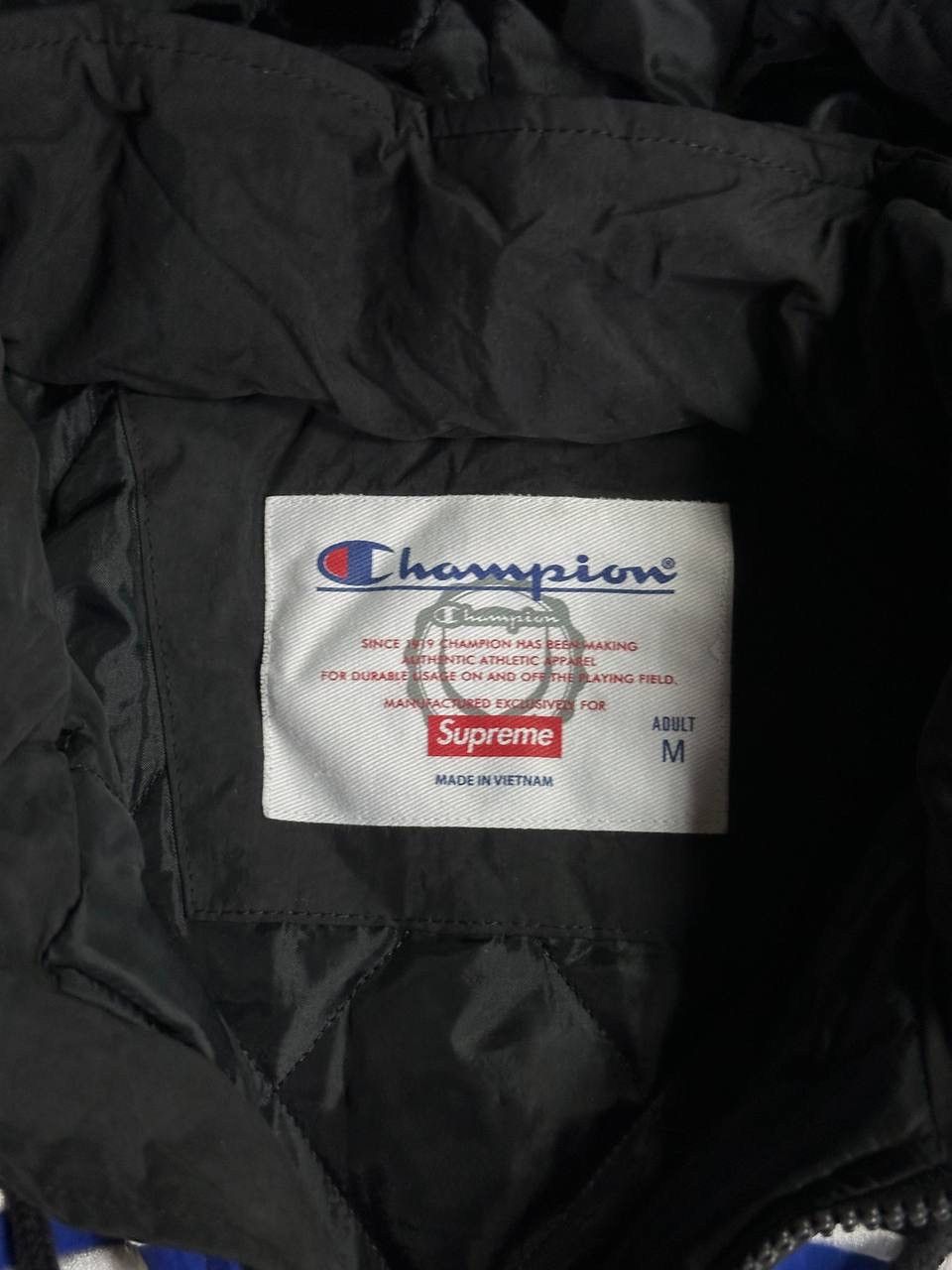 Supreme Supreme x Champion Hooded Jacket Big Logo Spellout M Y2K Size US M / EU 48-50 / 2 - 10 Thumbnail