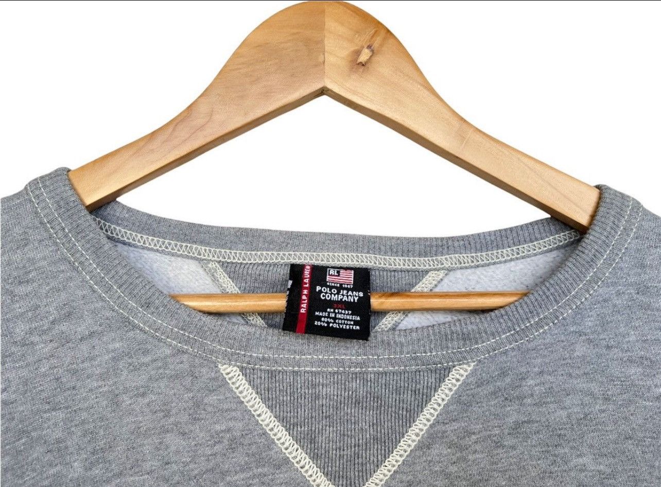 Polo Ralph Lauren × Vintage Vintage Polo Ralph Lauren Spellout Oversize Sweatshirt Size US XXL / EU 58 / 5 - 6 Thumbnail
