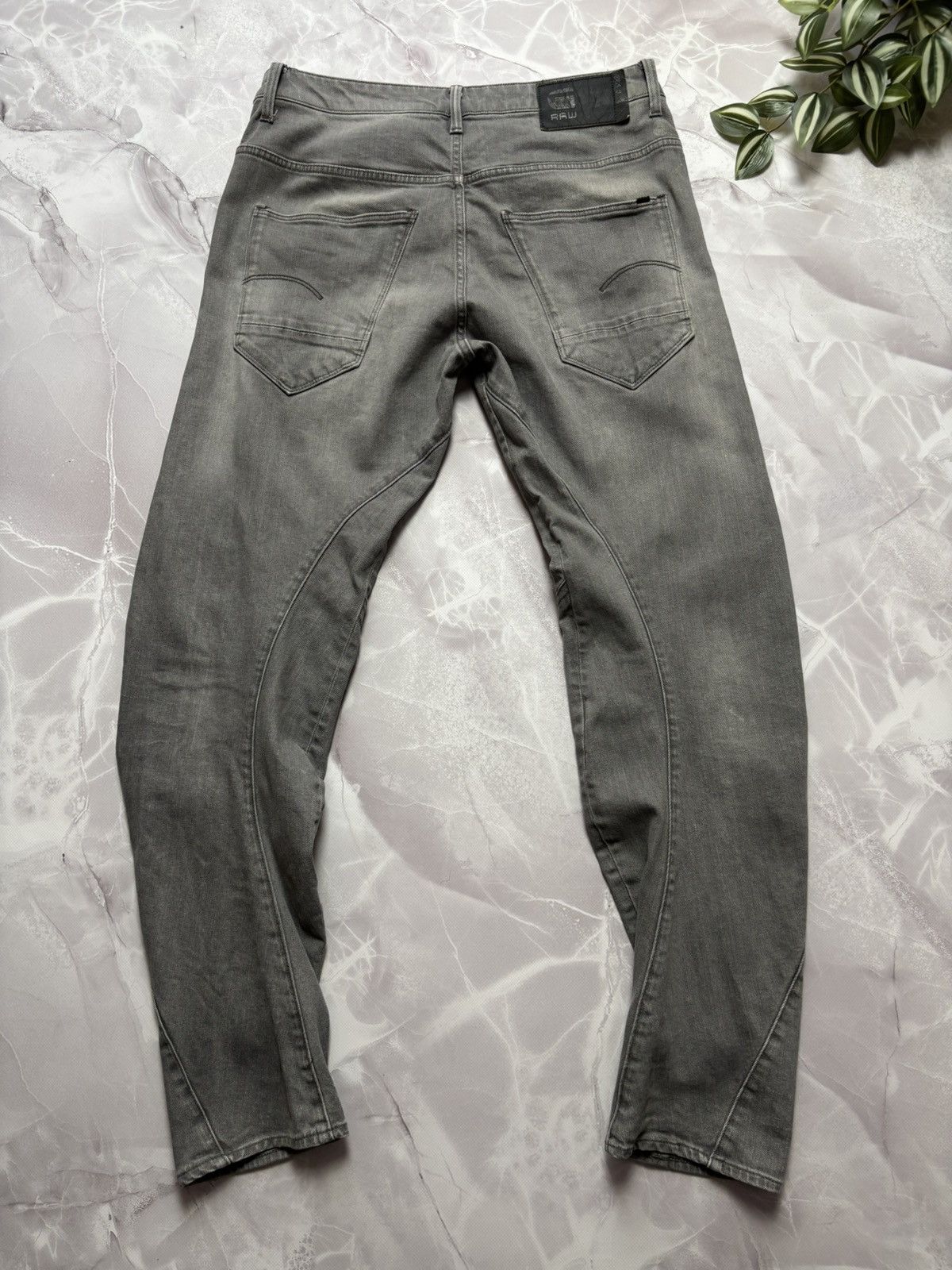 Designer × G-Star G Star Raw ARC 3D Tapered Jeans Denim Grey Mens 32 x 34 Size US 32 / EU 48 - 8 Thumbnail