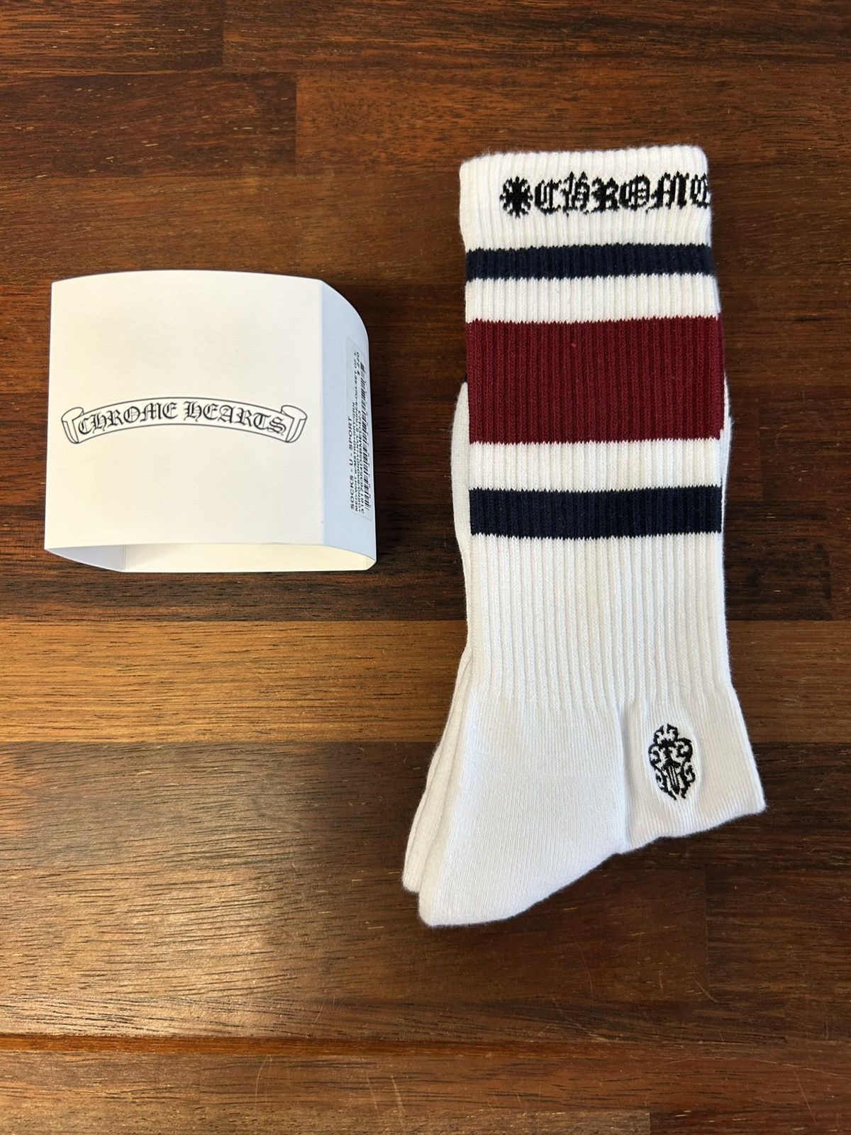 Chrome Hearts Sport Socks Burgundy / Navy | Grailed