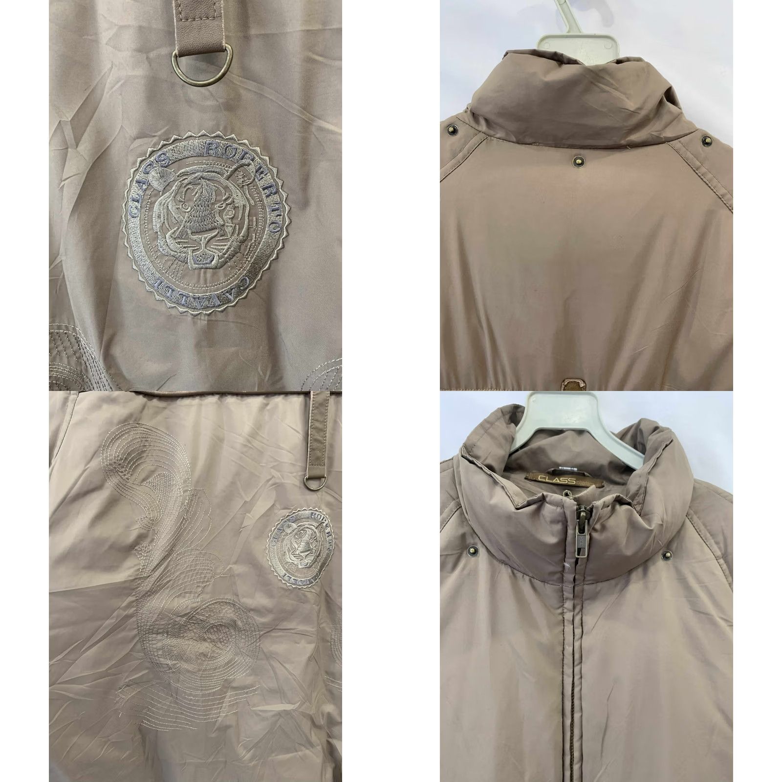 Roberto Cavalli VINTAGE Roberto Cavalli Men’s Puffer Jacket Brown 2XL IT 56 / USA 22 Jacket Mens Brown 2XL Cavalli Size US XXL / EU 58 / 5 - 9 Thumbnail