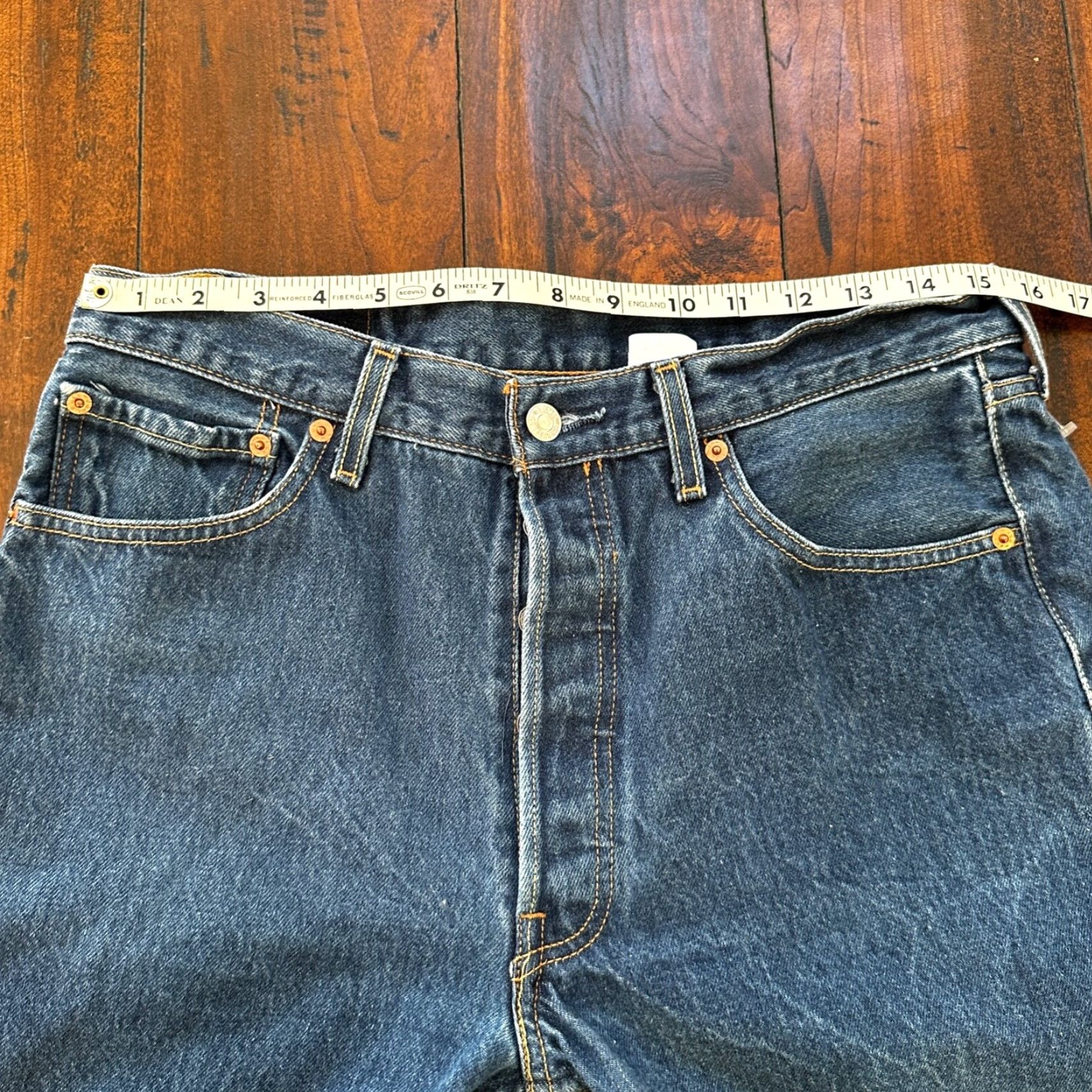Levi's VINTAGE Levi's 501 XX Jeans Denim Straight 34x30 Button Fly 90s USA Men Size US 34 / EU 50 - 5 Thumbnail
