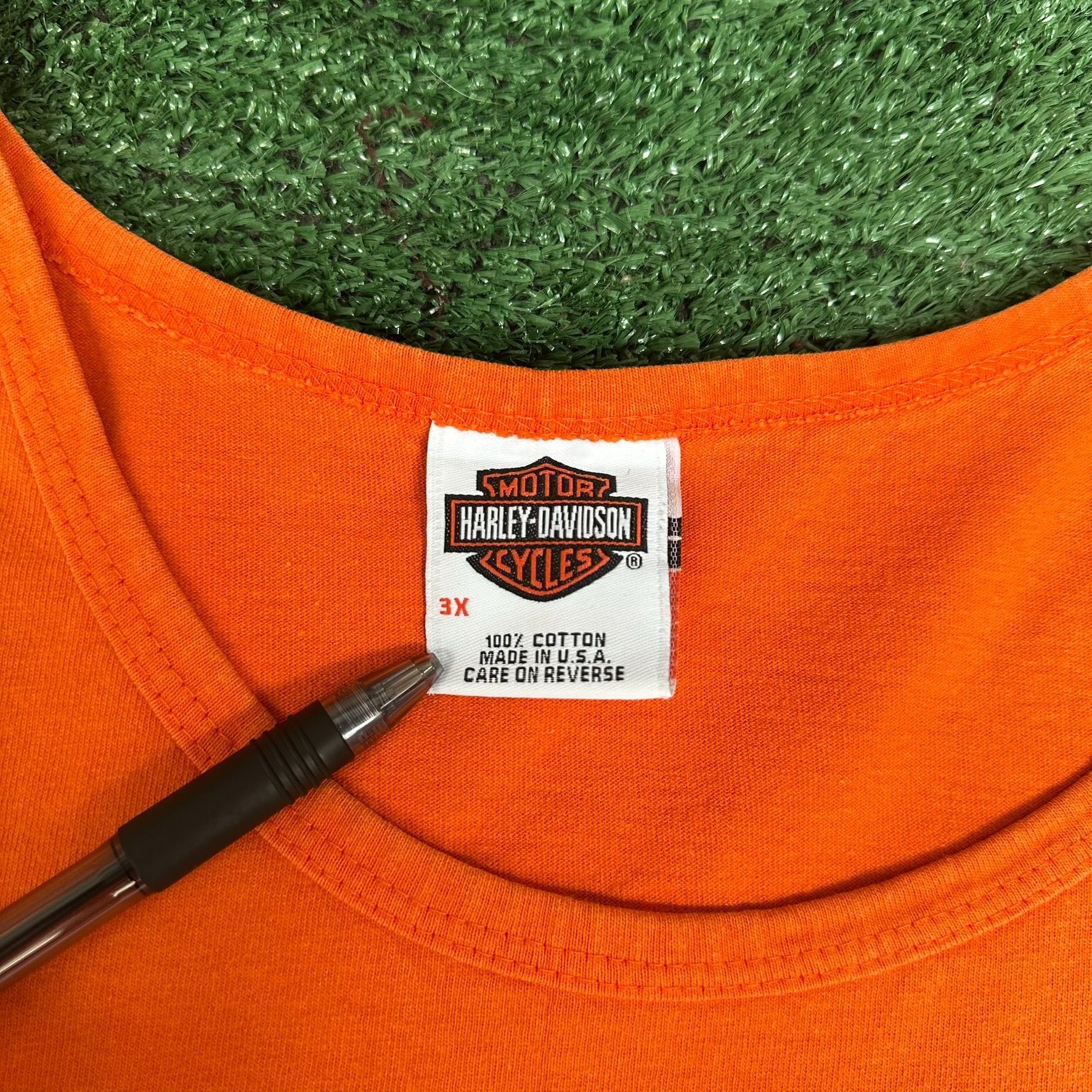 Harley Davidson Vintage Y2K Harley Davidson Missouri Tank Top Orange 3XL Bik Size US XXL / EU 58 / 5 - 3 Thumbnail