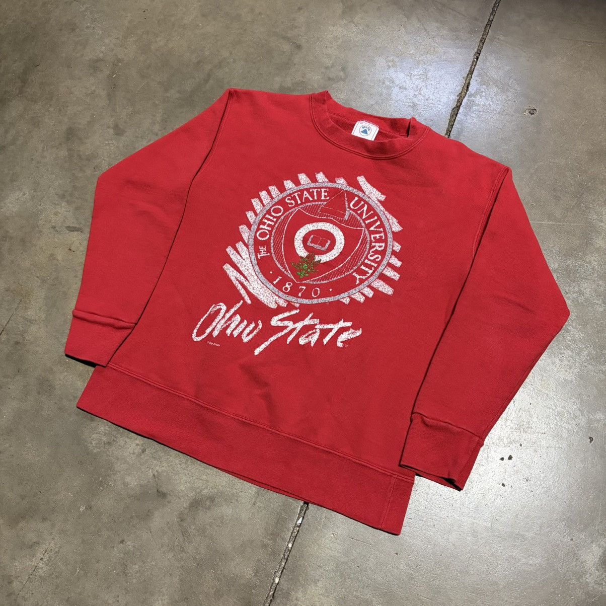 Vintage Vintage 90s Ohio State Buckeyes College Sweatshirt Crewneck Size US M / EU 48-50 / 2 - 2 Thumbnail