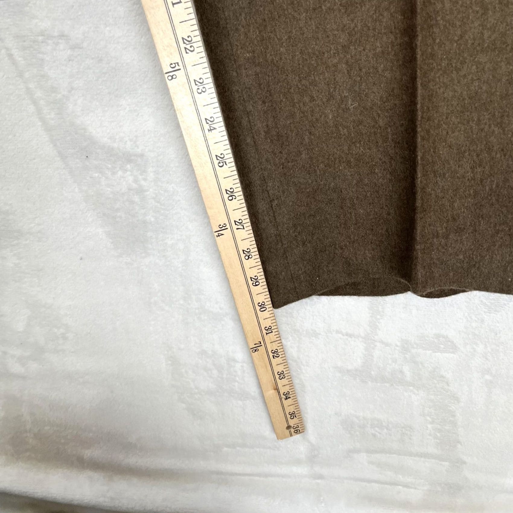 Vintage VINTAGE Dantan Castelsarrasin Wool Flannel Dress Pants 34x30 Brown Men Workwear Pants Front Pleated Belt Loops 50s Vintage Winter) Size US 34 / EU 50 - 4 Thumbnail