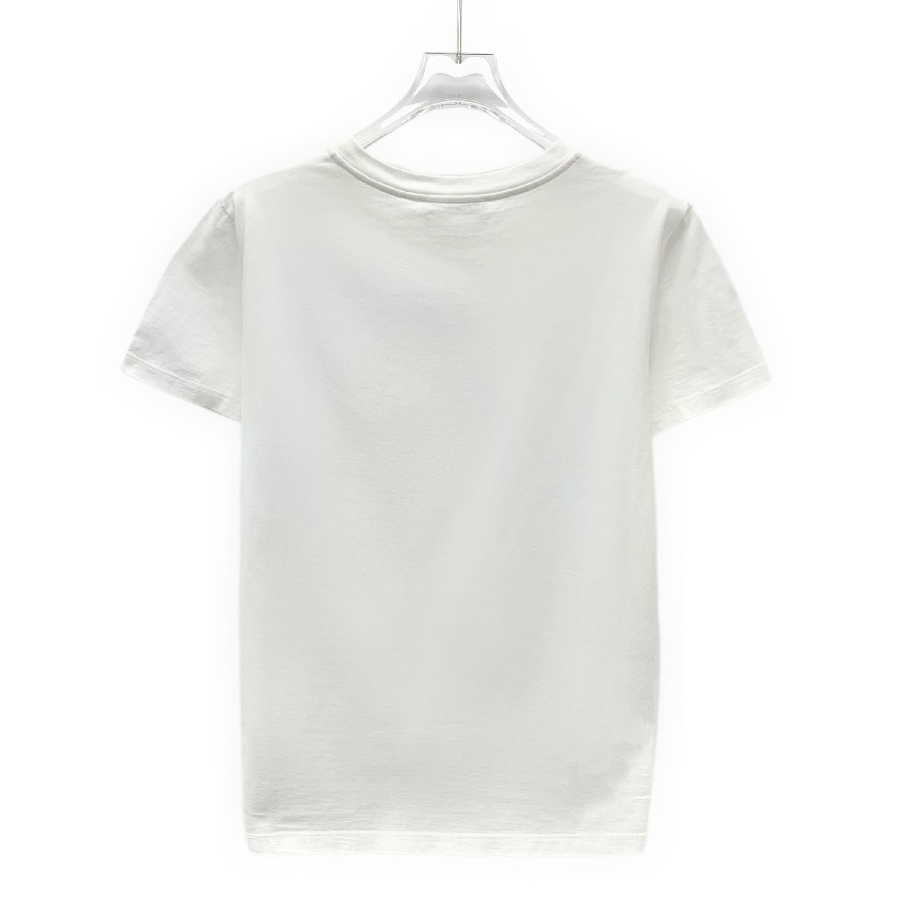 Max Mara Maxmara Pocket Letter & Animal Crystal T-Shirt White (M) Size M / US 6-8 / IT 42-44 - 2 Thumbnail
