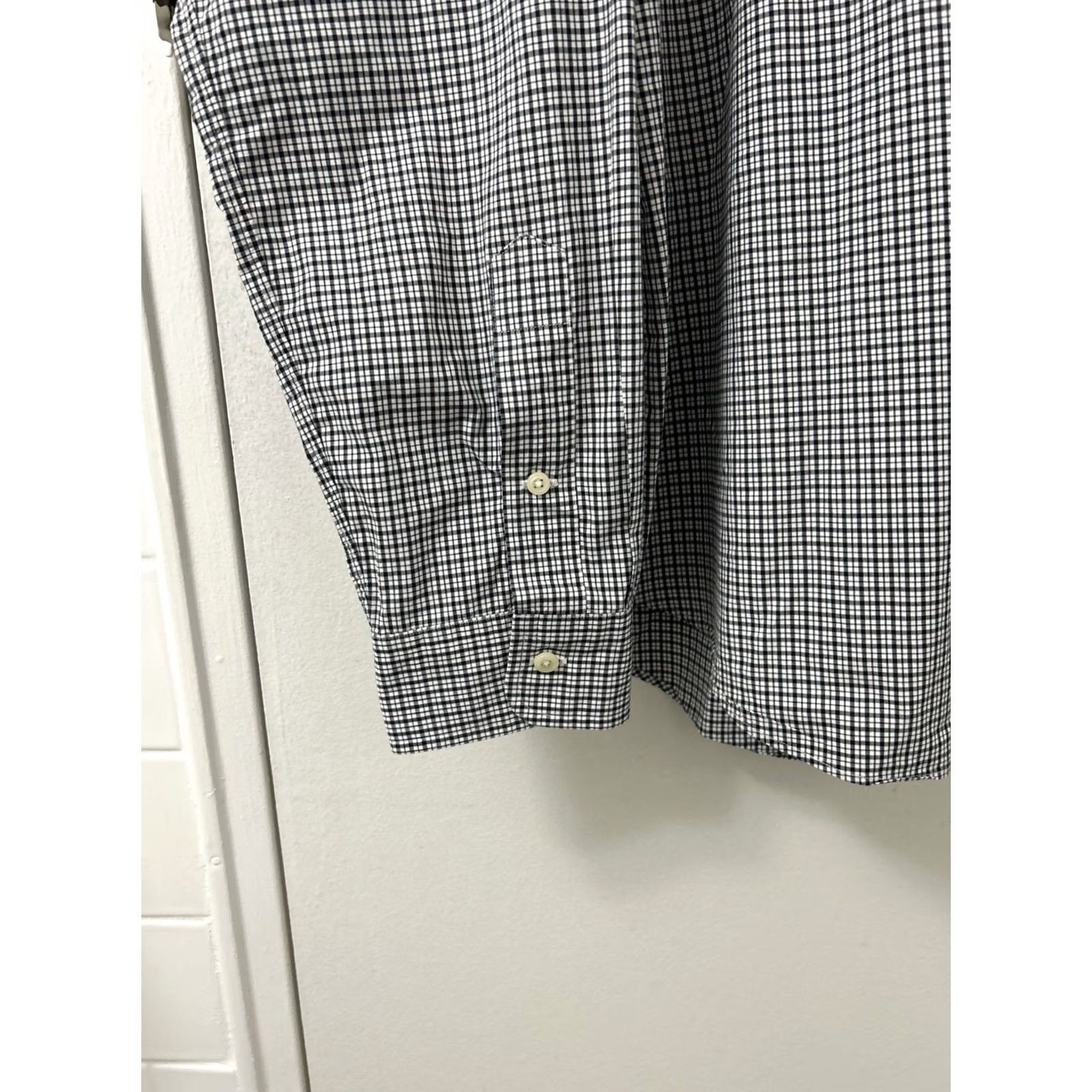 Polo Ralph Lauren VINTAGE Ralph Lauren Shirt Mens XL Black White Plaid Button-Down Pony Logo L/S Size US XL / EU 56 / 4 - 7 Thumbnail