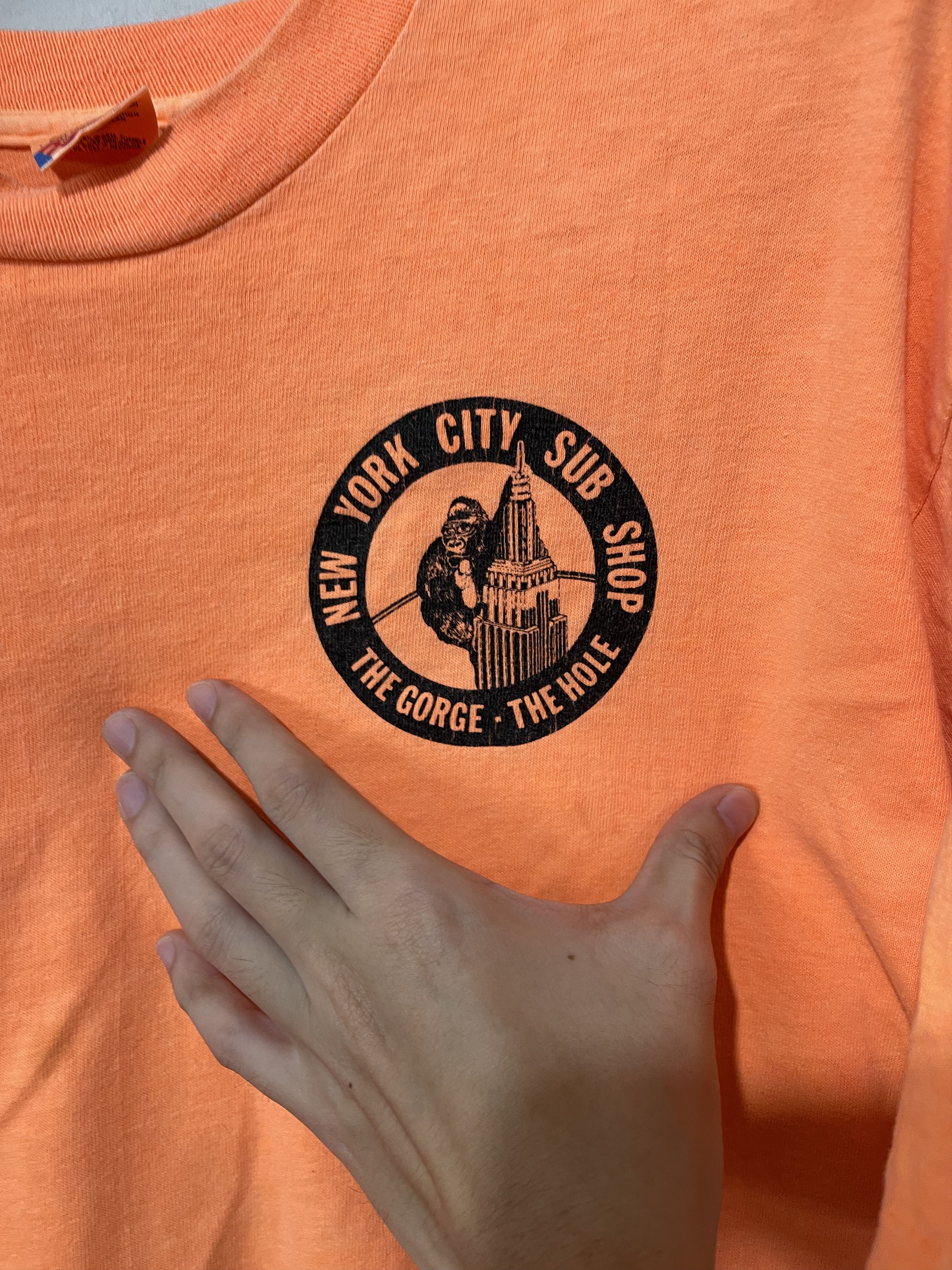 Vintage Vintage 90s New York Shirt Size US XL / EU 56 / 4 - 4 Thumbnail