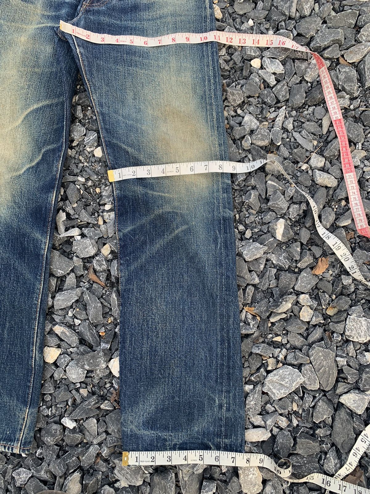 Denime VINTAGE DENIME SELVEDGE RUSTY JAPANESE DISTRESSED DENIM Size US 30 / EU 46 - 20 Thumbnail
