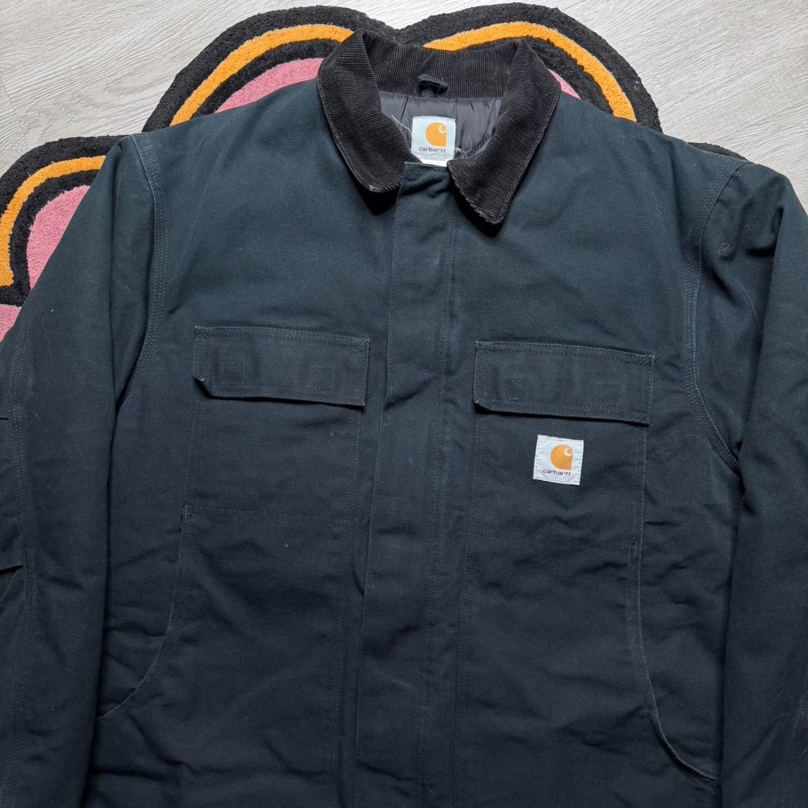 Carhartt × Vintage Vintage Y2K Carhartt Quilt Lined Duck Canvas Work Jacket Size US L / EU 52-54 / 3 - 2 Thumbnail