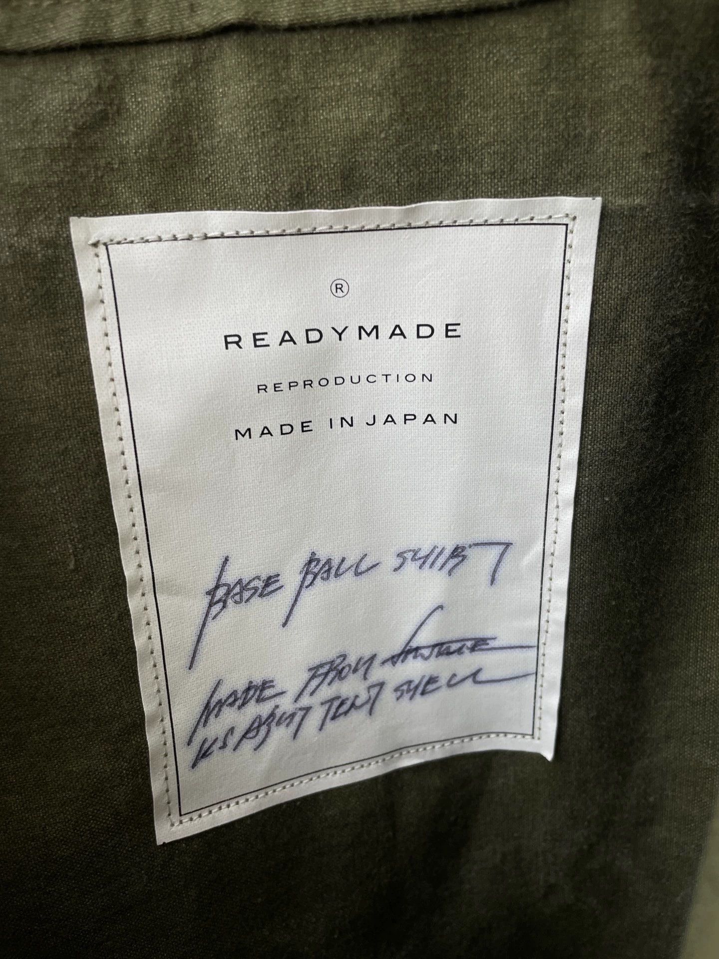 READYMADE Readymade Military Army Green Embroidered Baseball Shirt Size US M / EU 48-50 / 2 - 3 Thumbnail