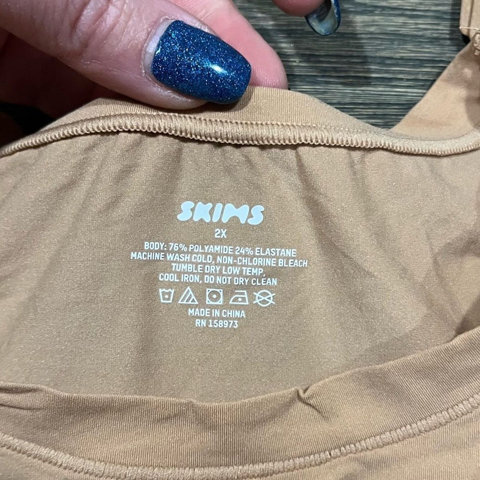 SKIMS NWT Skims Fits Everybody Super Cropped T-Shirt Ochre 2X Size XXL / US 16-18 / IT 52-54 - 2 Thumbnail