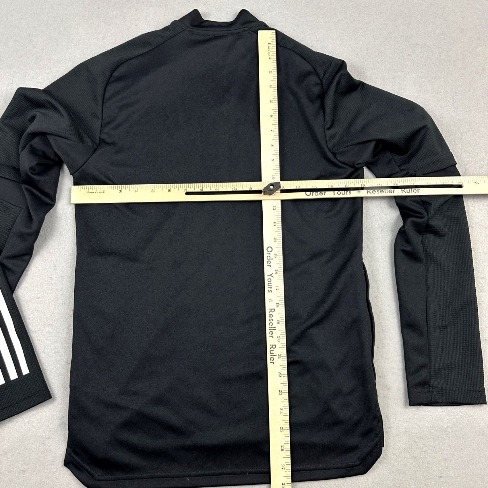 Adidas Adidas Track Jacket Men S Black Solid Full Zip 3 Stripes Aeroready Pockets Size US S / EU 44-46 / 1 - 4 Thumbnail