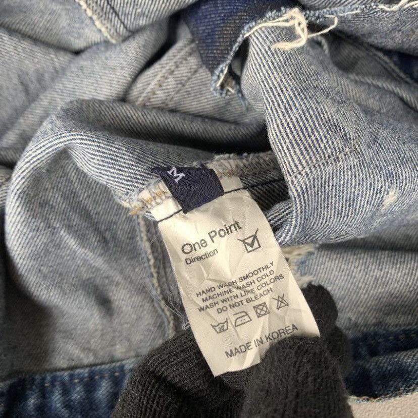 Japanese Brand ONE POINT TYPE 1 DISTRESSED DENIM JACKET Size US M / EU 48-50 / 2 - 7 Thumbnail