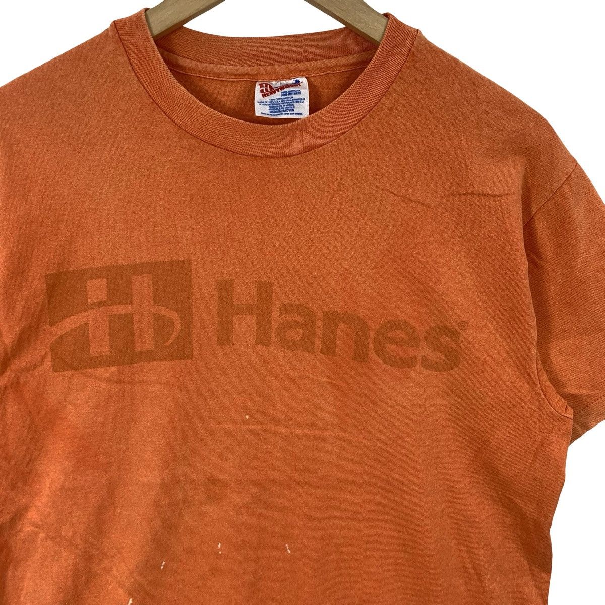 Hanes Vintage HANES HEAVYWEIGHT Fade Logo Tee Shirt Top Size US M / EU 48-50 / 2 - 5 Thumbnail