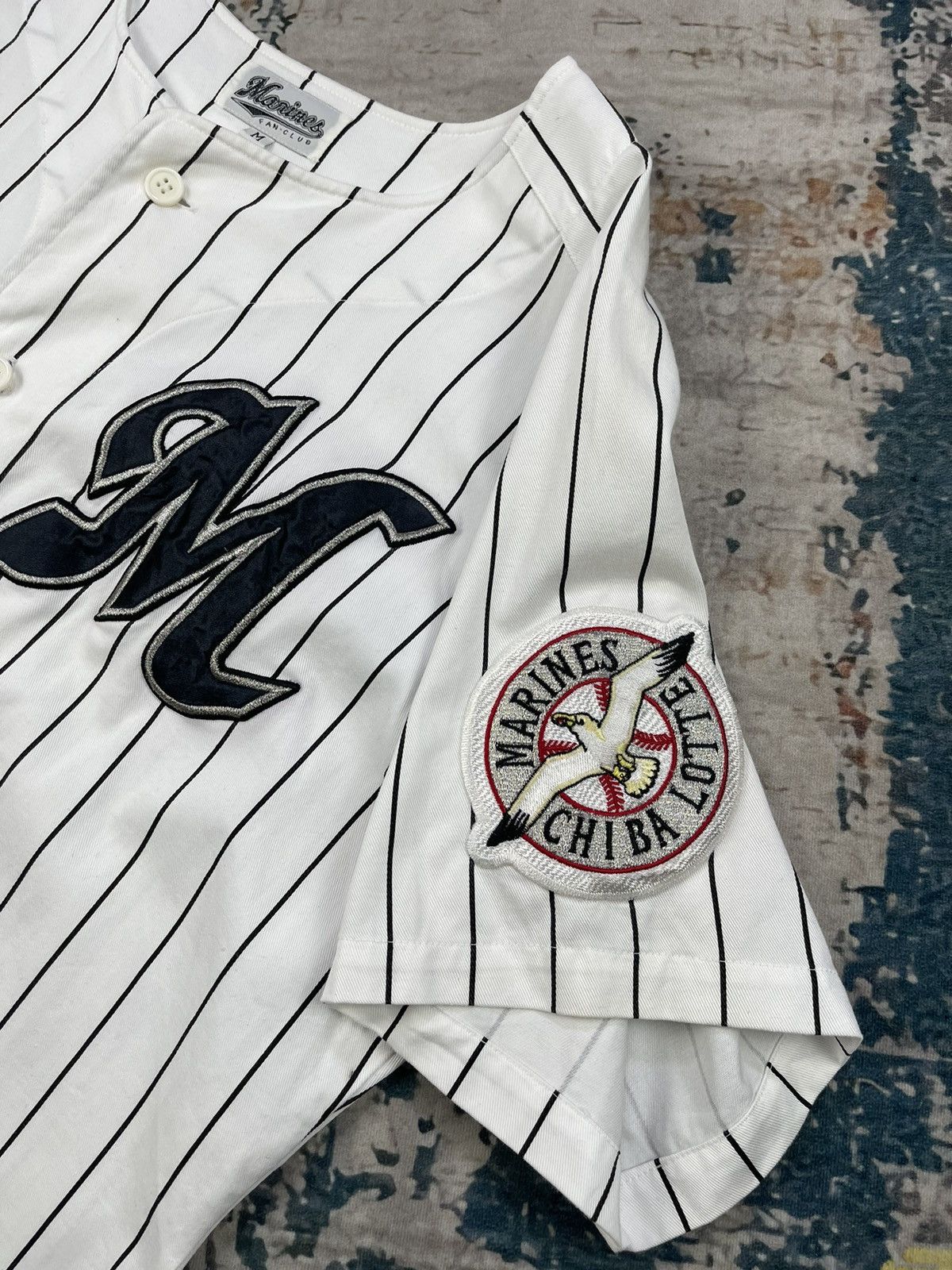 Vintage Vintage Baseball Marines Fan Club Button Shirts Size US M / EU 48-50 / 2 - 6 Thumbnail