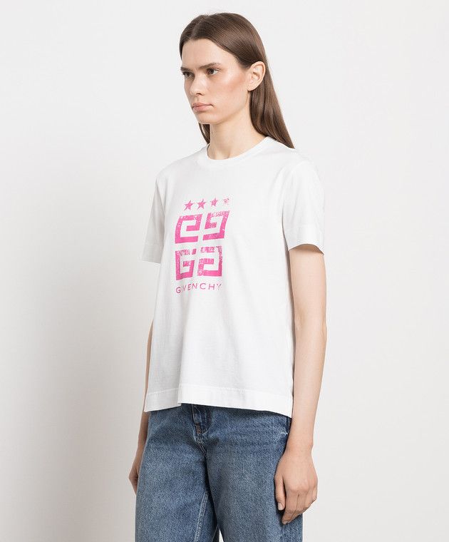 Givenchy o1loc1c0724 T-Shirt in White Size L / US 10 / IT 46 - 4 Thumbnail