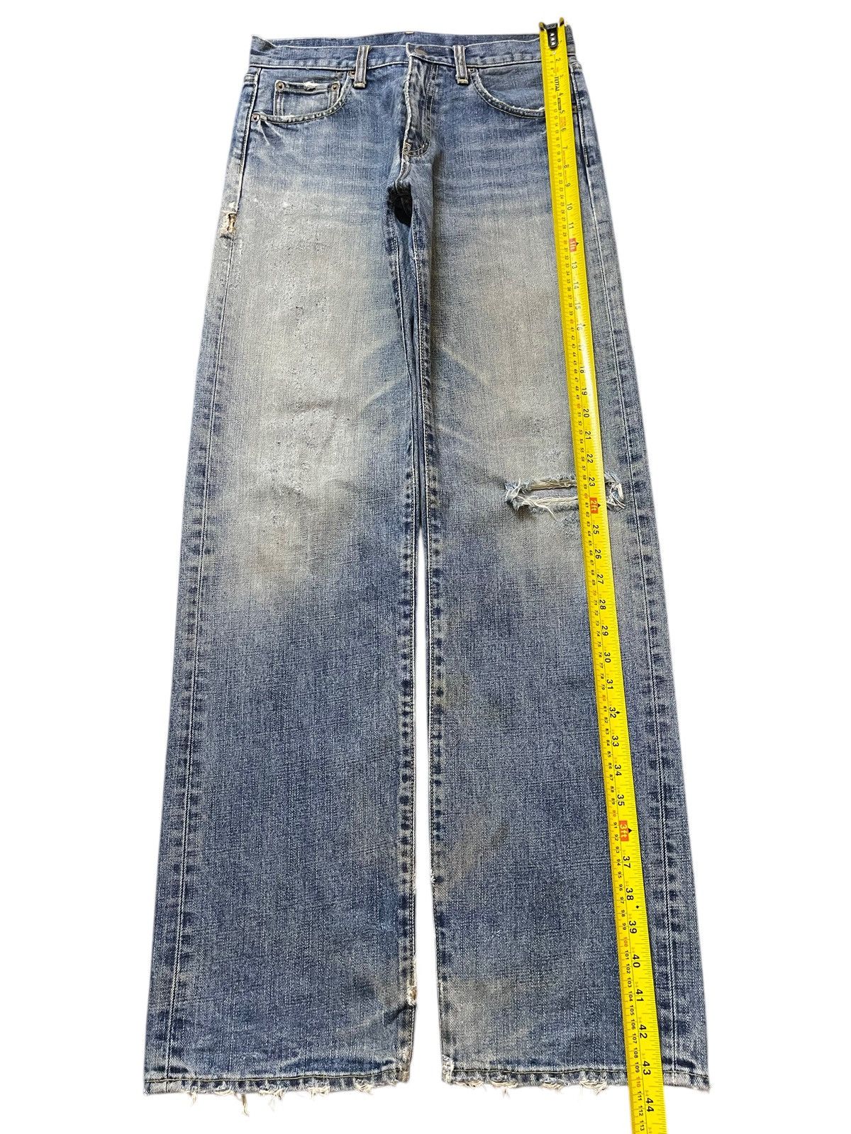 Uniqlo Vintage Japanese Uniqlo Stone Wash Distress Style Jeans Size US 30 / EU 46 - 12 Thumbnail