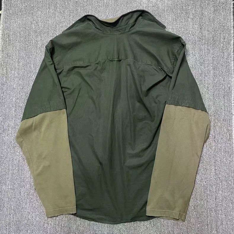 Balenciaga Balenciaga Fake two-piece stitching coat shirt black, gree Size US M / EU 48-50 / 2 - 2 Thumbnail