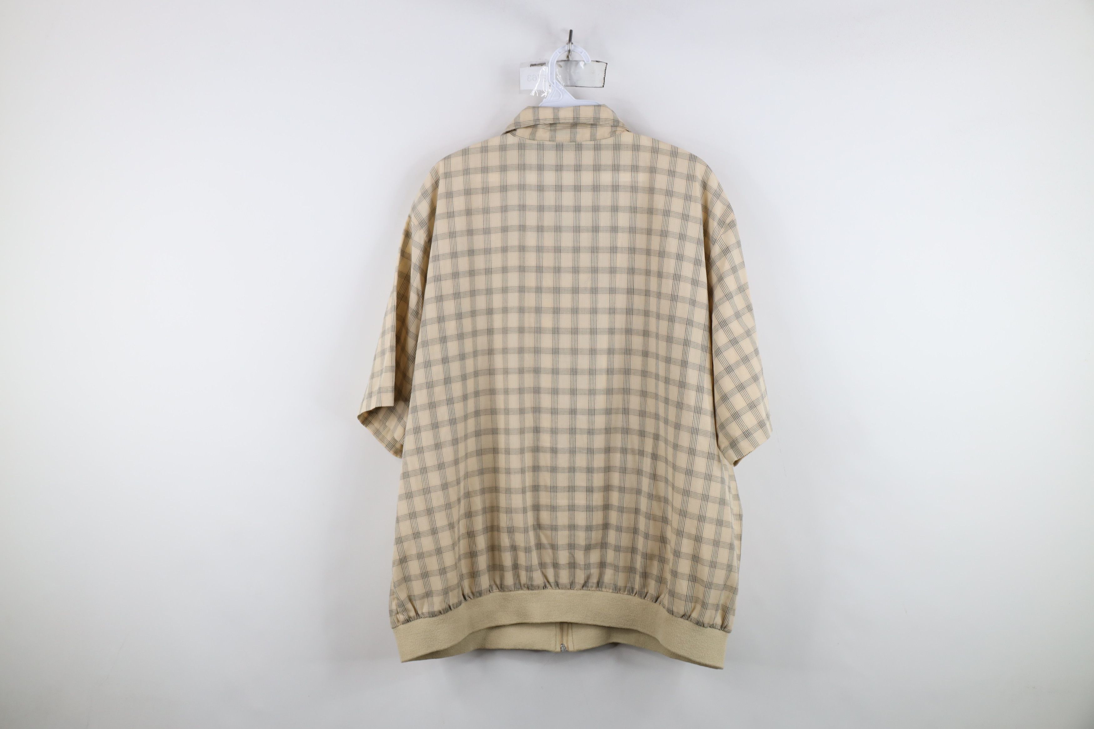 Vintage Vintage 90s Streetwear Short Sleeve Full Zip Shirt Jacket Size US XXL / EU 58 / 5 - 13 Thumbnail