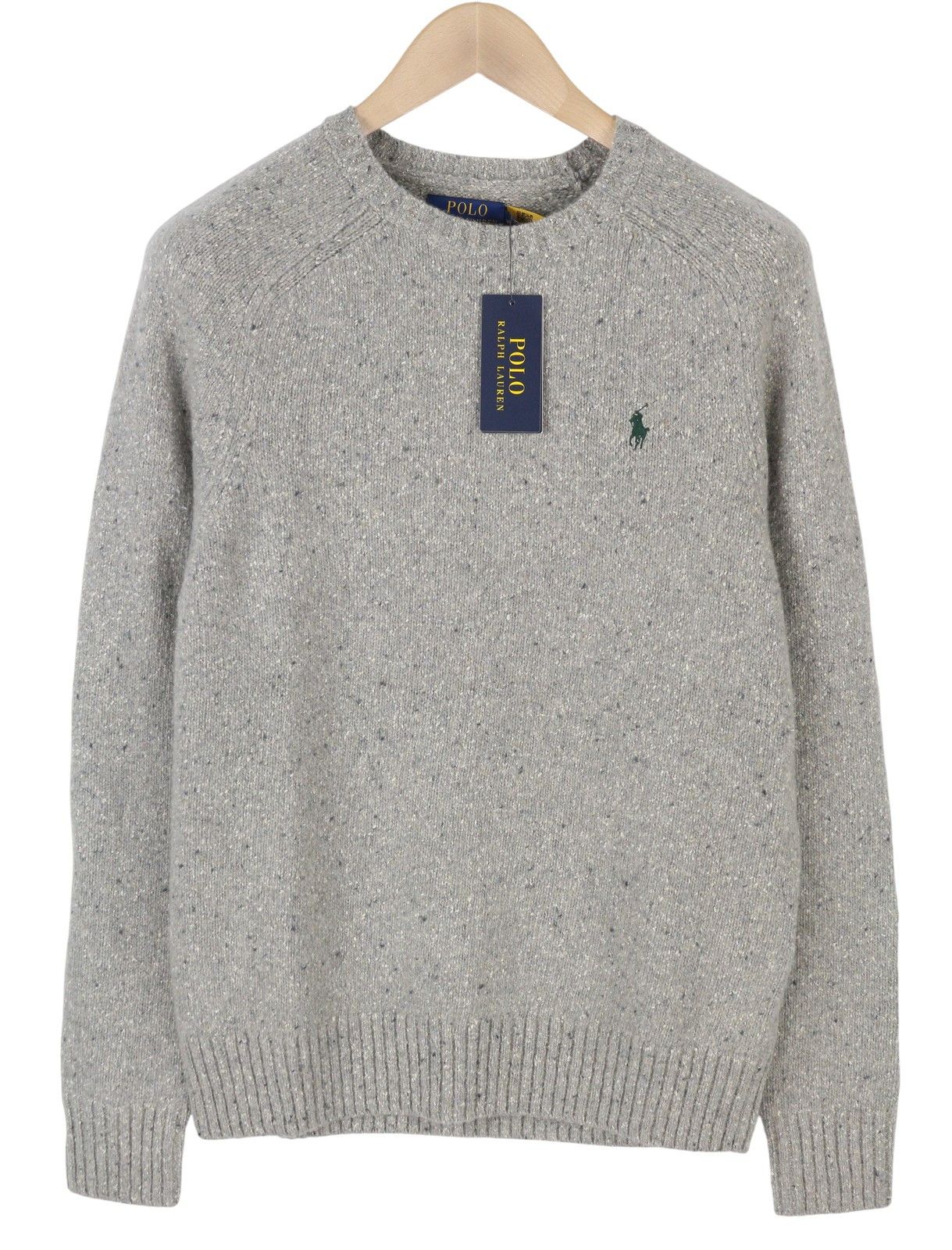 Ralph Lauren GREY M Wool Blend Tight Knit Pullover 86953 Size US M / EU 48-50 / 2 - 1 Thumbnail