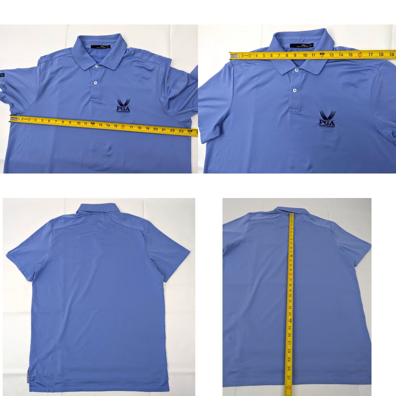 RLX Ralph Lauren RLX Ralph Lauren Polo Shirt Men L PGA 2014 Valhalla Embroidered Performance Blue Short Sleeve Polo Mens Size US L / EU 52-54 / 3 - 8 Thumbnail