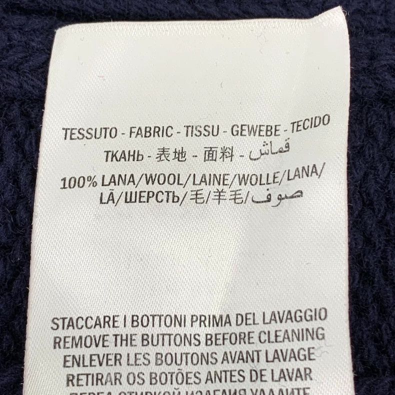 Gucci Gucci Dark blue striped bee embroidery wool knitted cardiga Size US L / EU 52-54 / 3 - 8 Thumbnail
