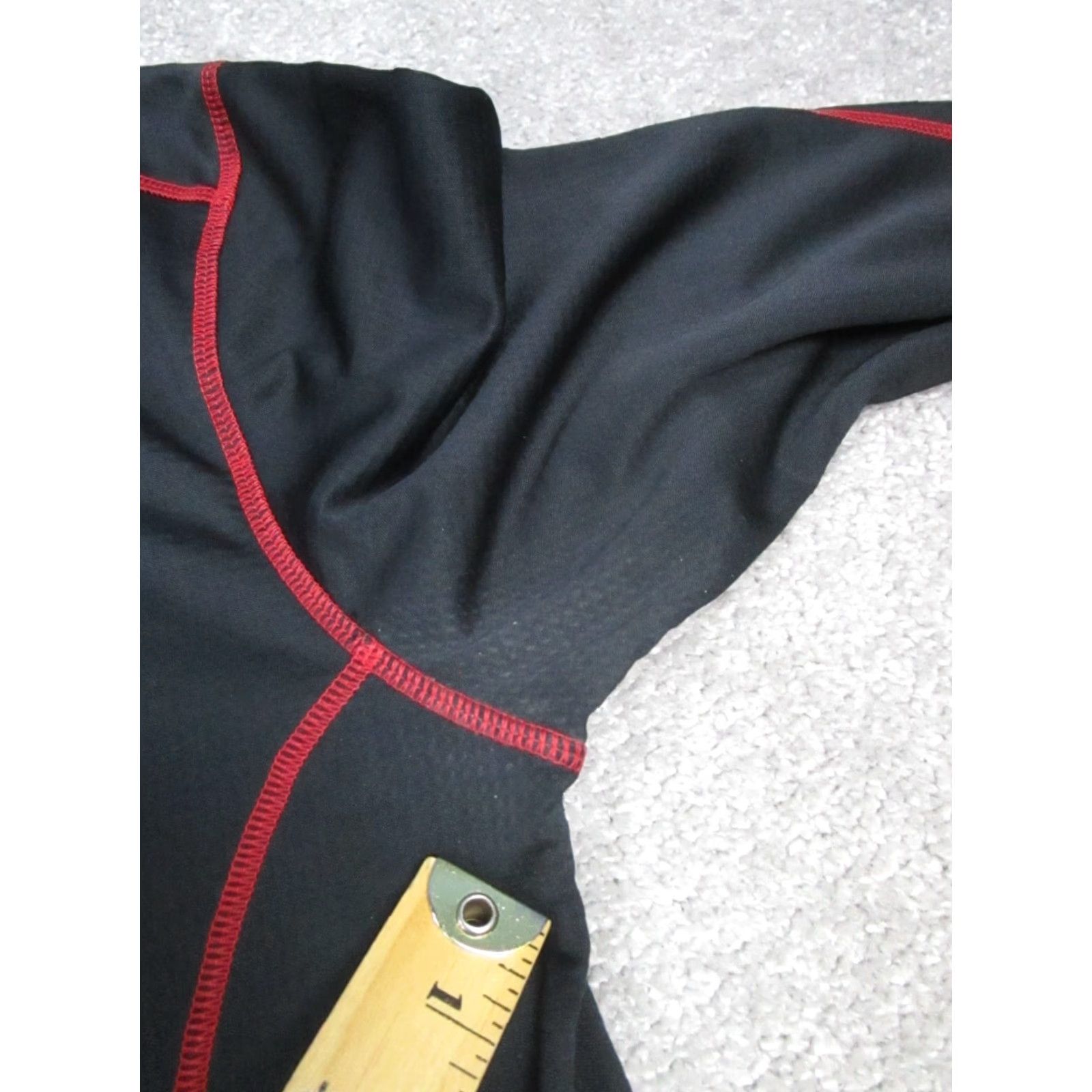 Under Armour Under Armour Sweatshirt Mens Large Black Red Coldgear Running Quarter Zip Size US L / EU 52-54 / 3 - 7 Thumbnail