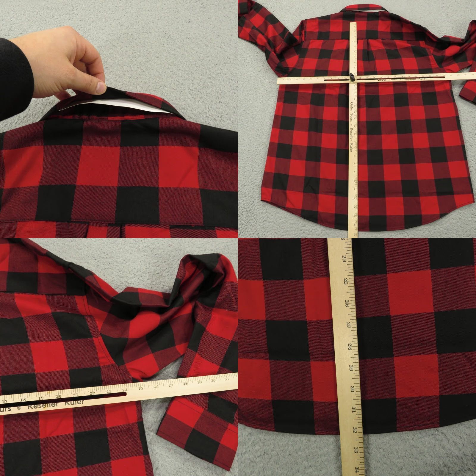 Vintage Dixxon Flannel Shirt Mens XL Red Black Buffalo Check Redrum Button Up Shining Shirts Size US XL / EU 56 / 4 - 8 Thumbnail