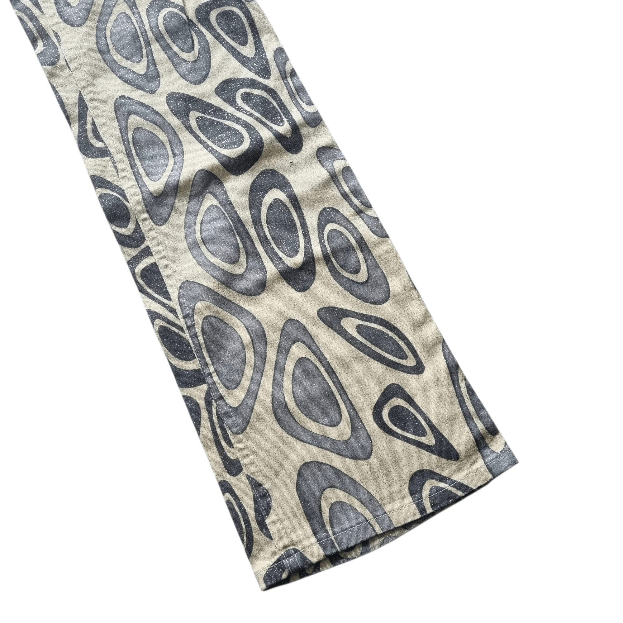 Roberto Cavalli Roberto Cavalli psychedelic geometric gold-sparkled jeans Size 26" / US 2 / IT 38 - 5 Thumbnail