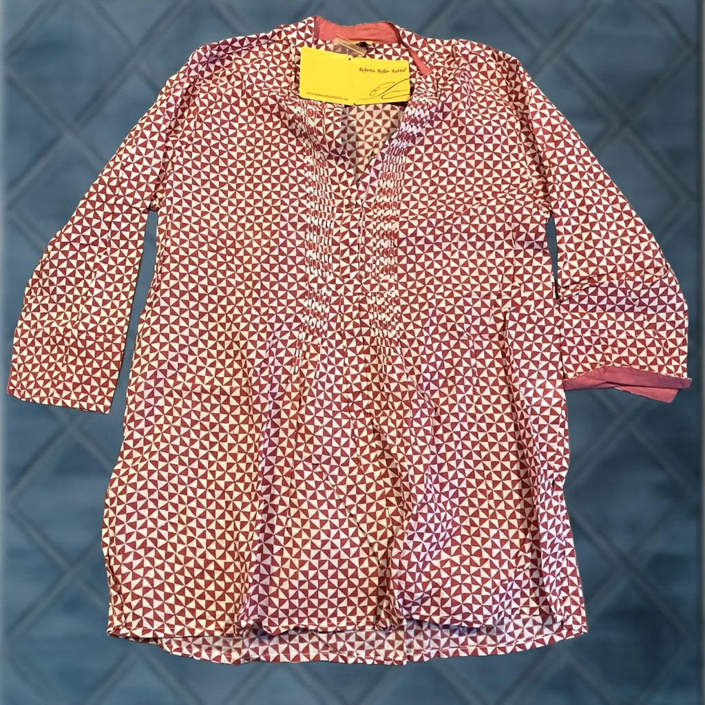 Vintage Roberta Roller Rabbit Tunic Beach Coverup 100% Cotton Size Small NWT Size S / US 4 / IT 40 - 1 Thumbnail