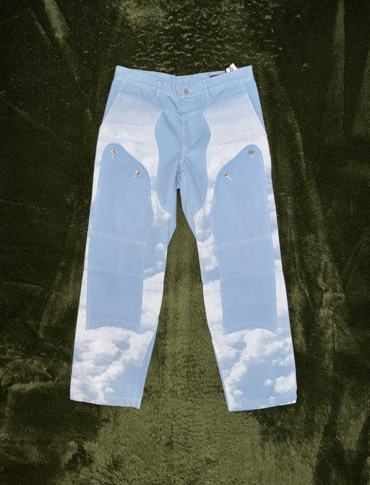 Japanese Brand [XL] Cost per Kilo Painter Pants Washed Snow Blue Size US 34 / EU 50 - 1 Thumbnail