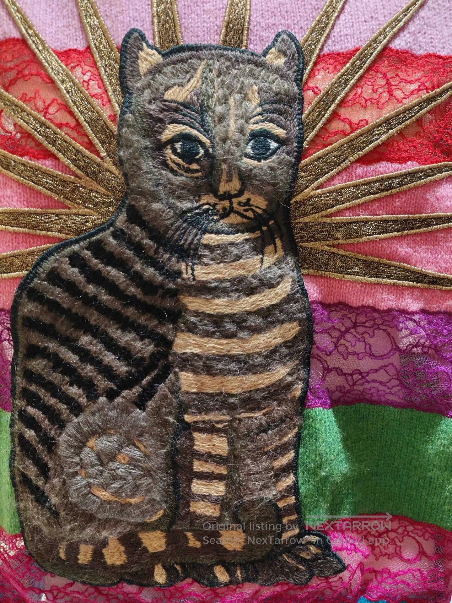 Gucci Gucci Rainbow Cat Embroidery Sweater. Size L / US 10 / IT 46 - 2 Thumbnail