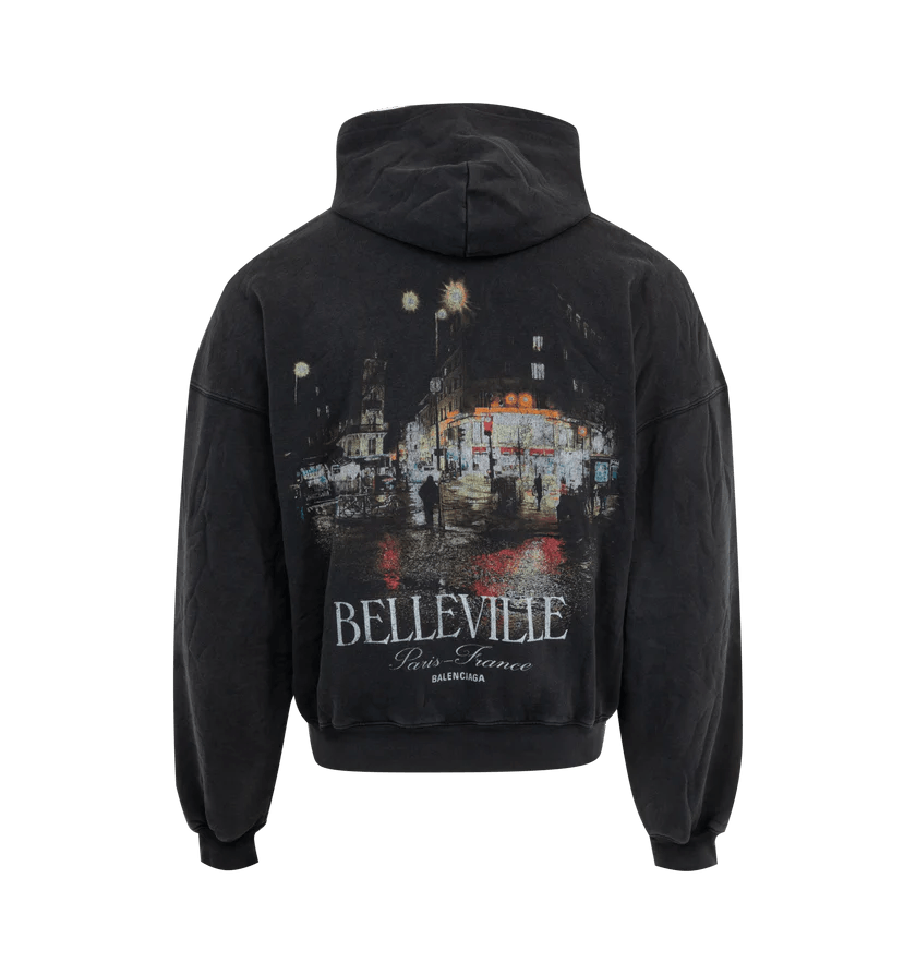 Balenciaga o1h1sh11225 Large Zip-Up Hoodie i Black Size US XS / EU 42 / 0 - 2 Thumbnail