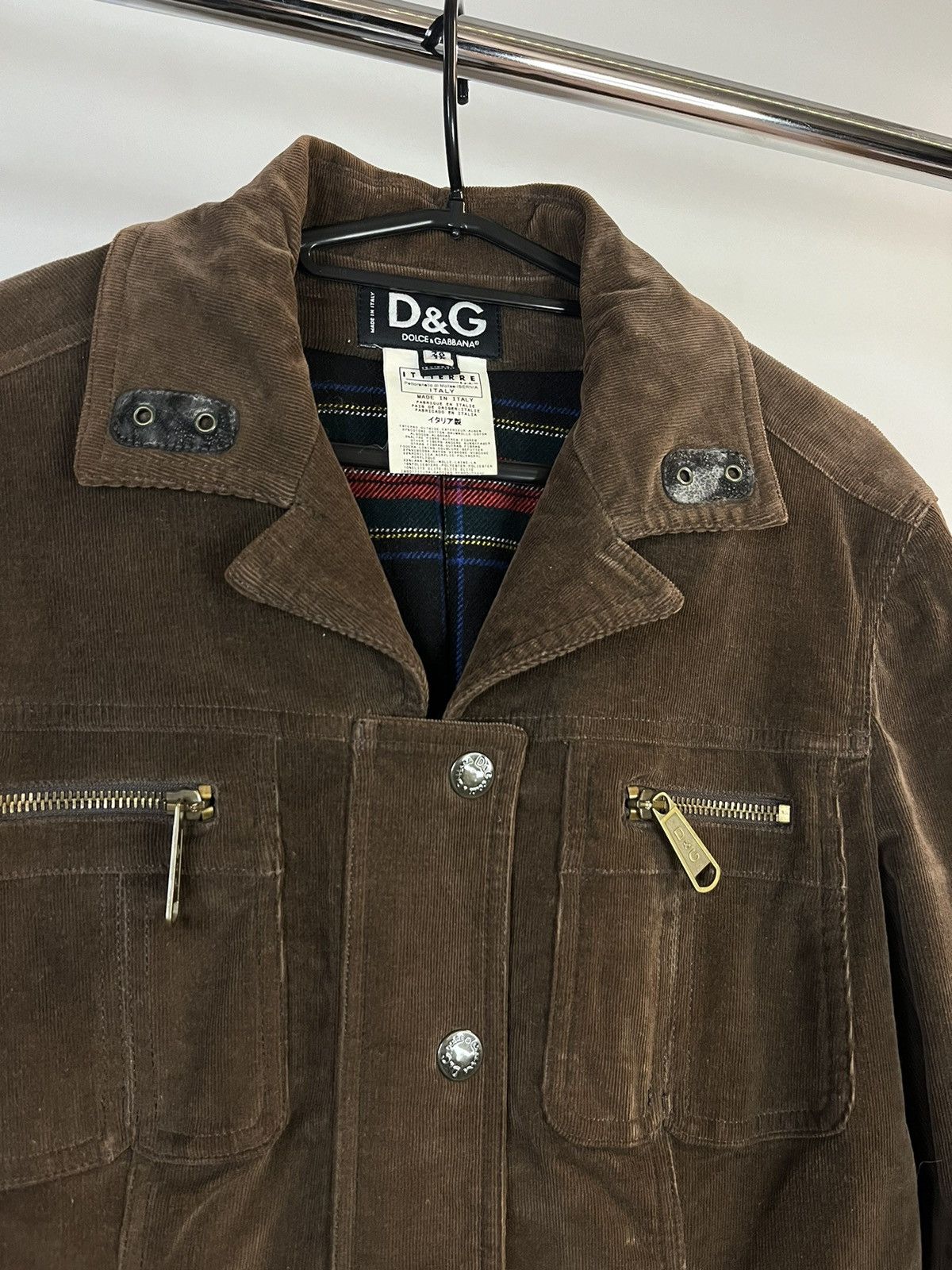 Dolce & Gabbana × Vintage Vintage Dolce Gabbana Jacket Corduroy Size S / US 4 / IT 40 - 2 Thumbnail