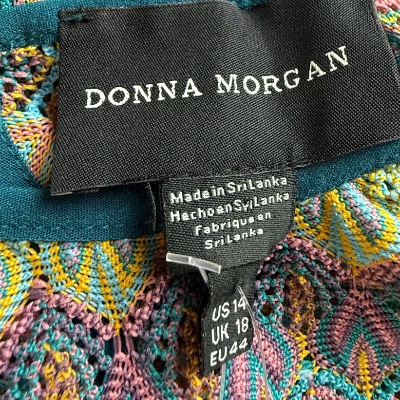 Donna Morgan Donna Morgan Blue Multi Dress With Mini Under Dress Size XL / US 12-14 / IT 48-50 - 2 Thumbnail