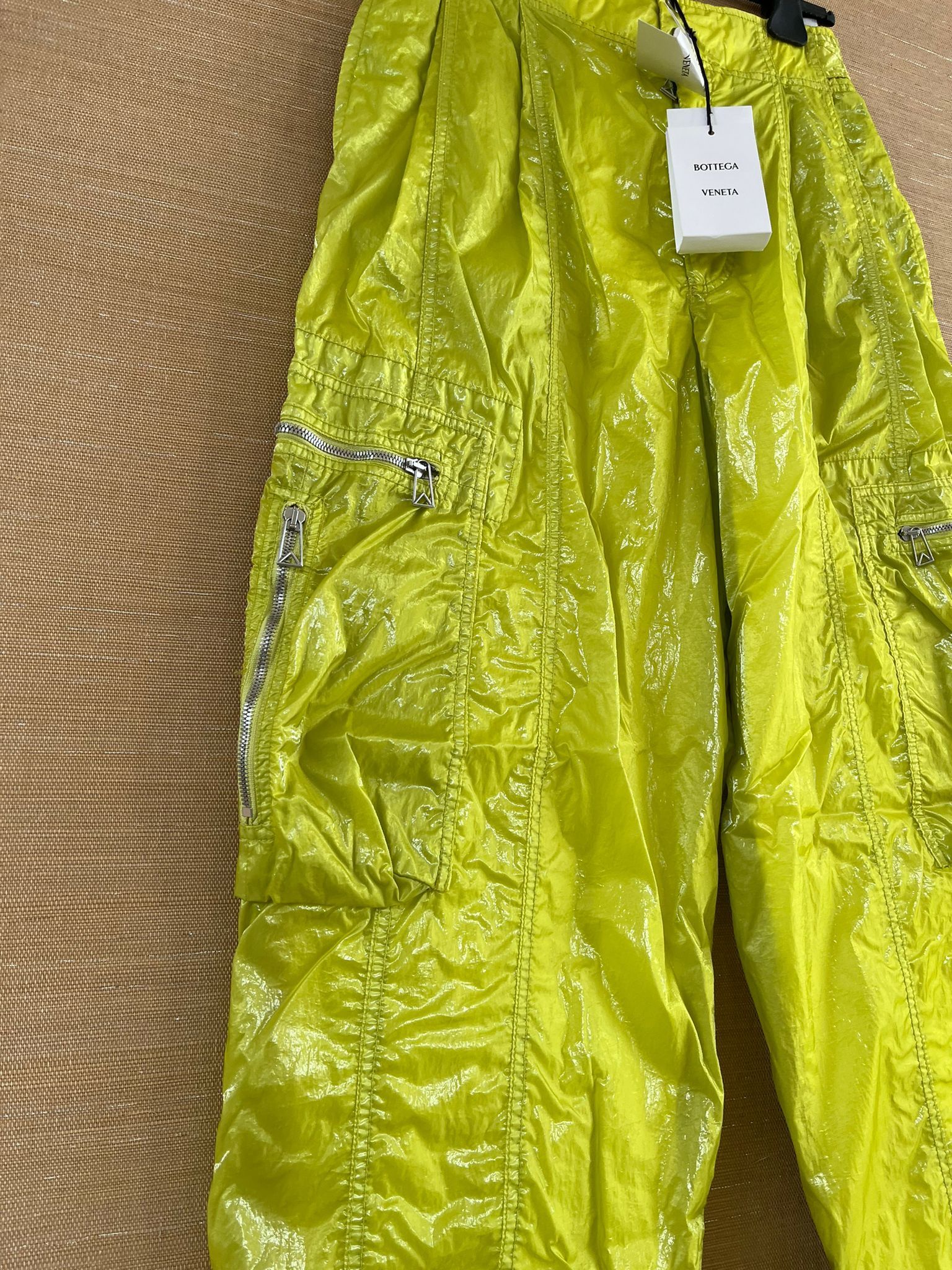 Bottega Veneta Multi Zip Cargo Pants in Acid Yellow Size US 30 / EU 46 - 6 Thumbnail