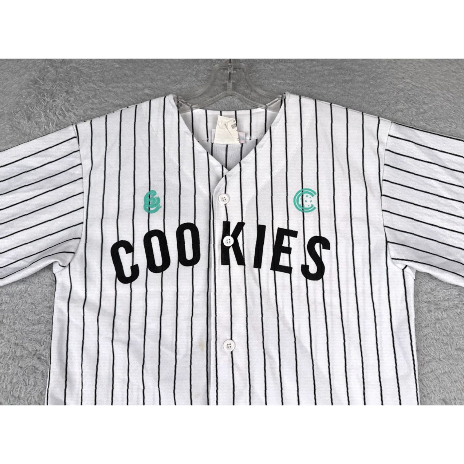 Vintage VINTAGE Teamwork Athletic White Pinstripe Button-Up Jersey Mens Medium Short Sleeve Casual 90s Hip Hop Music Size US M / EU 48-50 / 2 - 4 Thumbnail