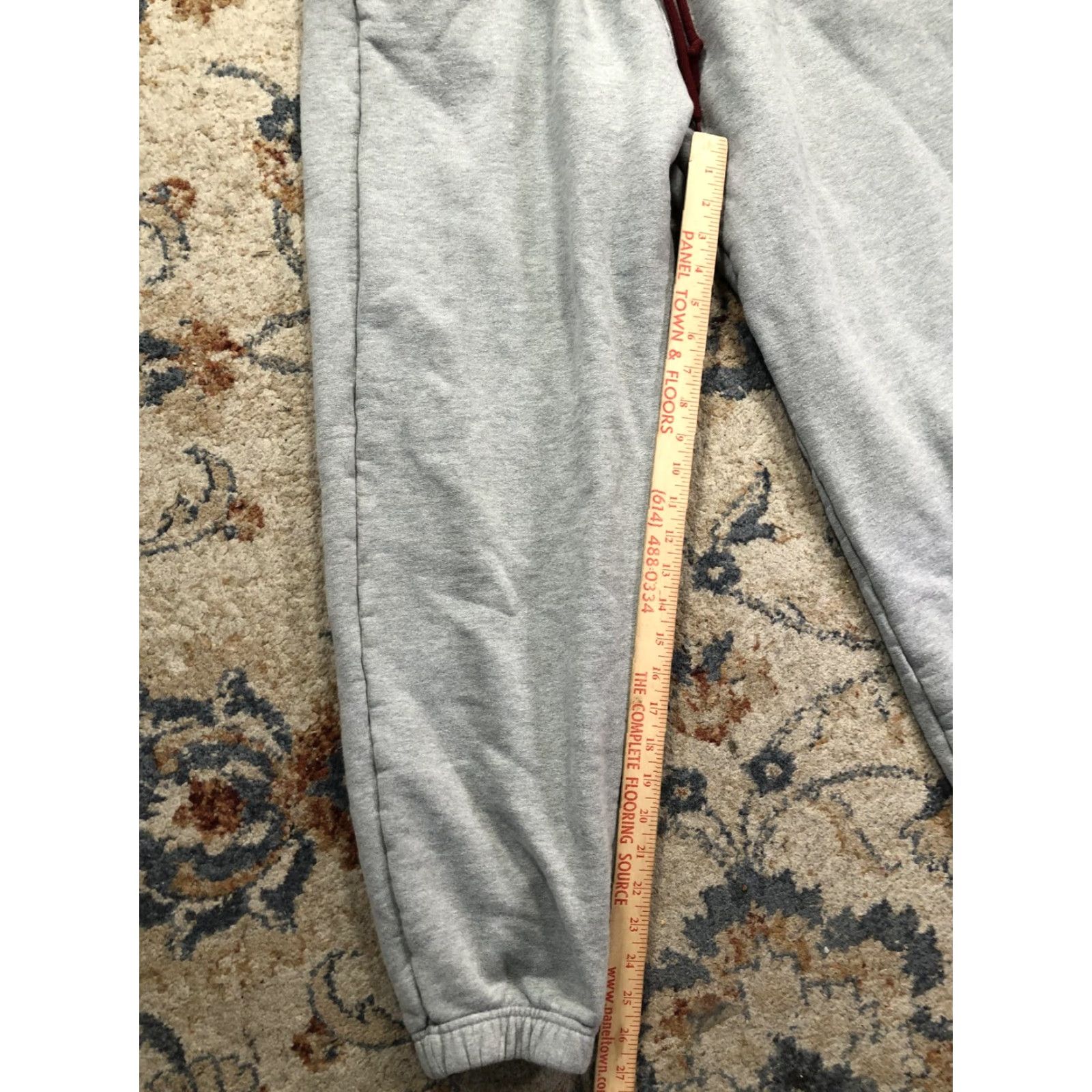Jordan Brand Jordan Jogger Pants Mens S Gray French Terry Sweatpants Cuffed Zip Pocket Pockets Jumpman Logo Size US 29 - 7 Thumbnail